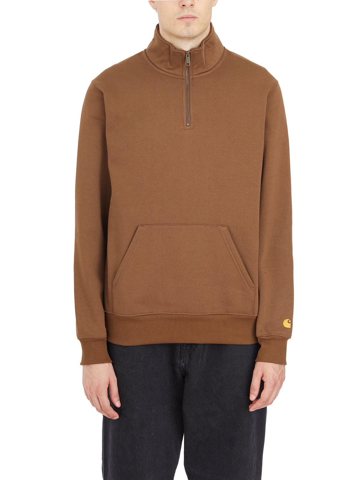 CARHARTT WIP Men's Regular Fit Mini Zip Sweatshirt
