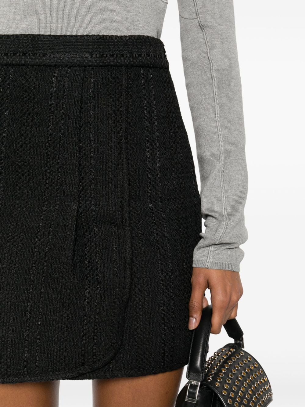 IRO Knit Mini Skirt with Elastic Waistband