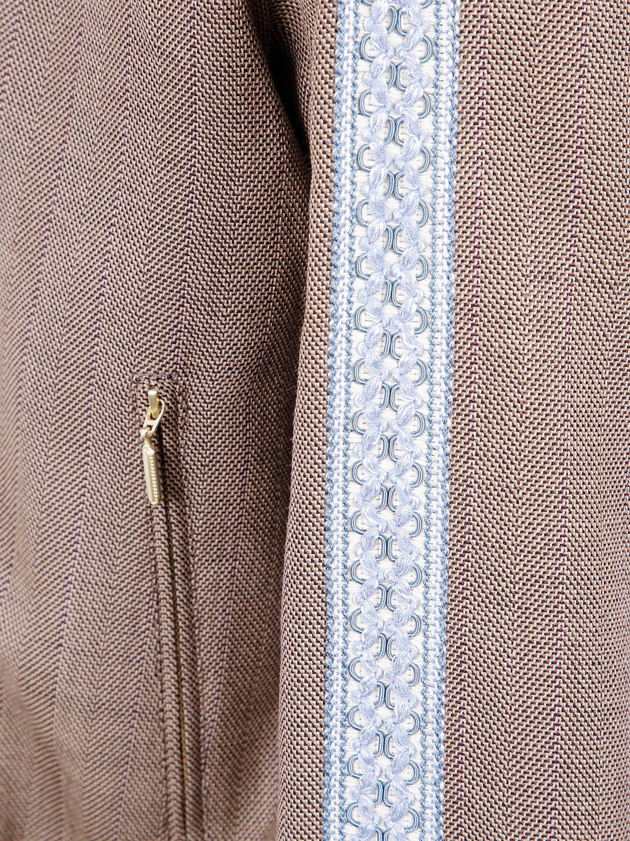 DRÔLE DE MONSIEUR Men's Chevron Wool Track Jacket