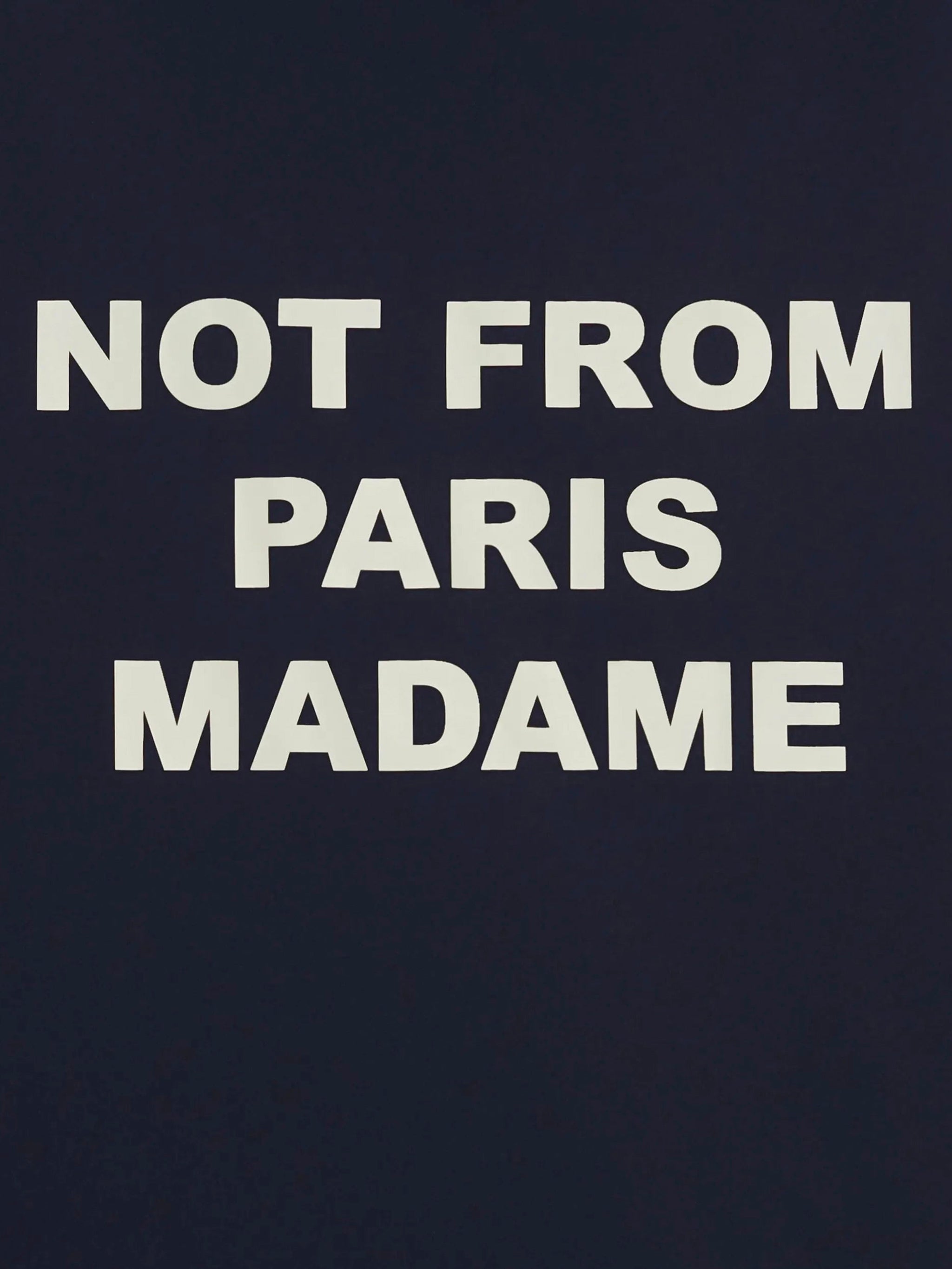 DRÔLE DE MONSIEUR Lightweight Hooded Jacket with Slogan - Size M