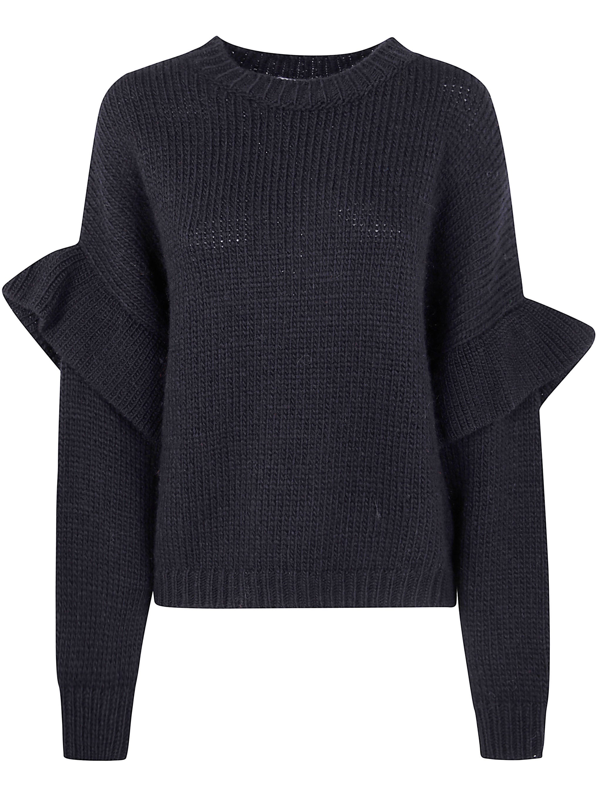 ESSENTIEL ANTWERP Frill Detail Knit Sweater