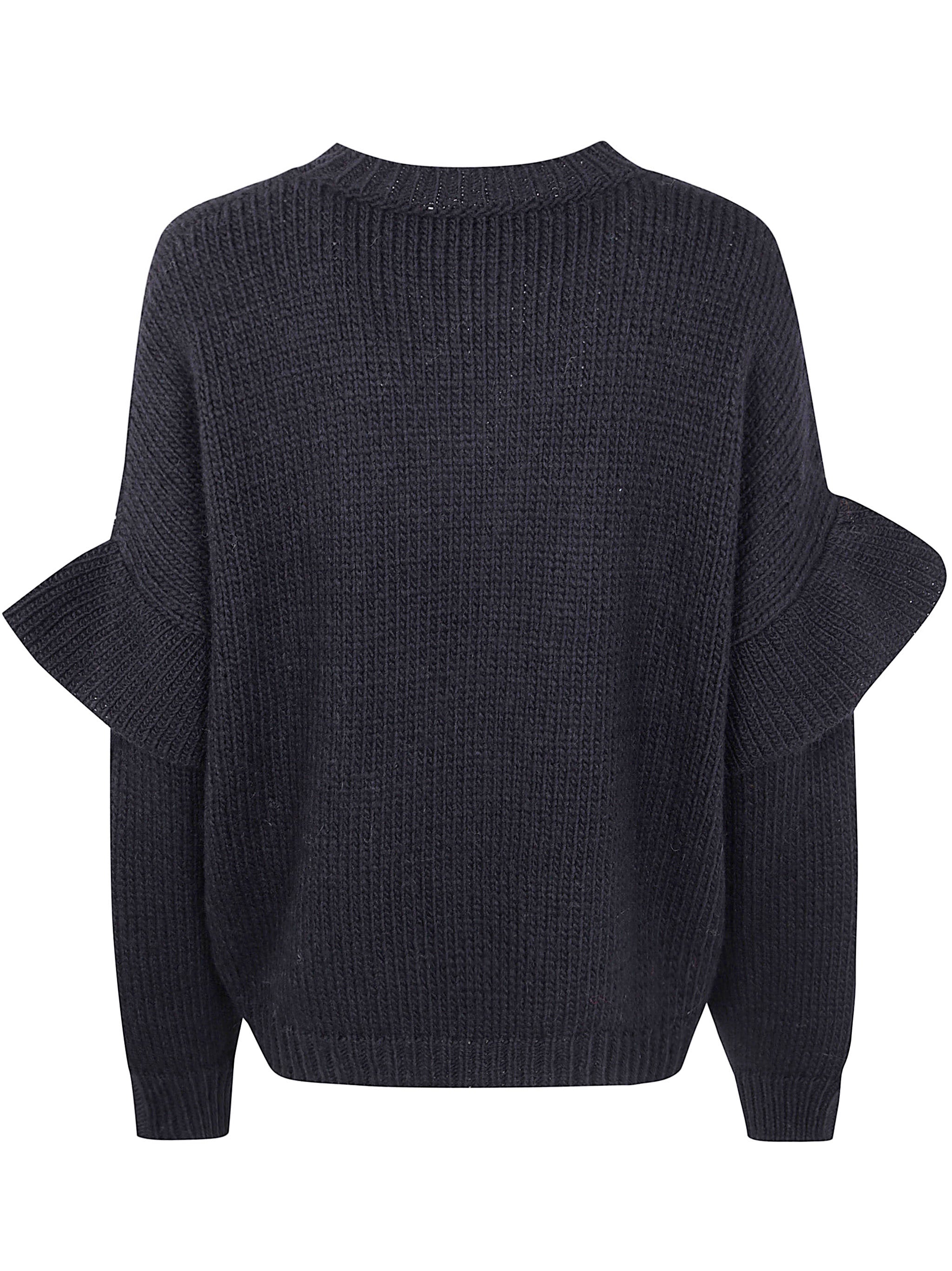 ESSENTIEL ANTWERP Frill Detail Knit Sweater