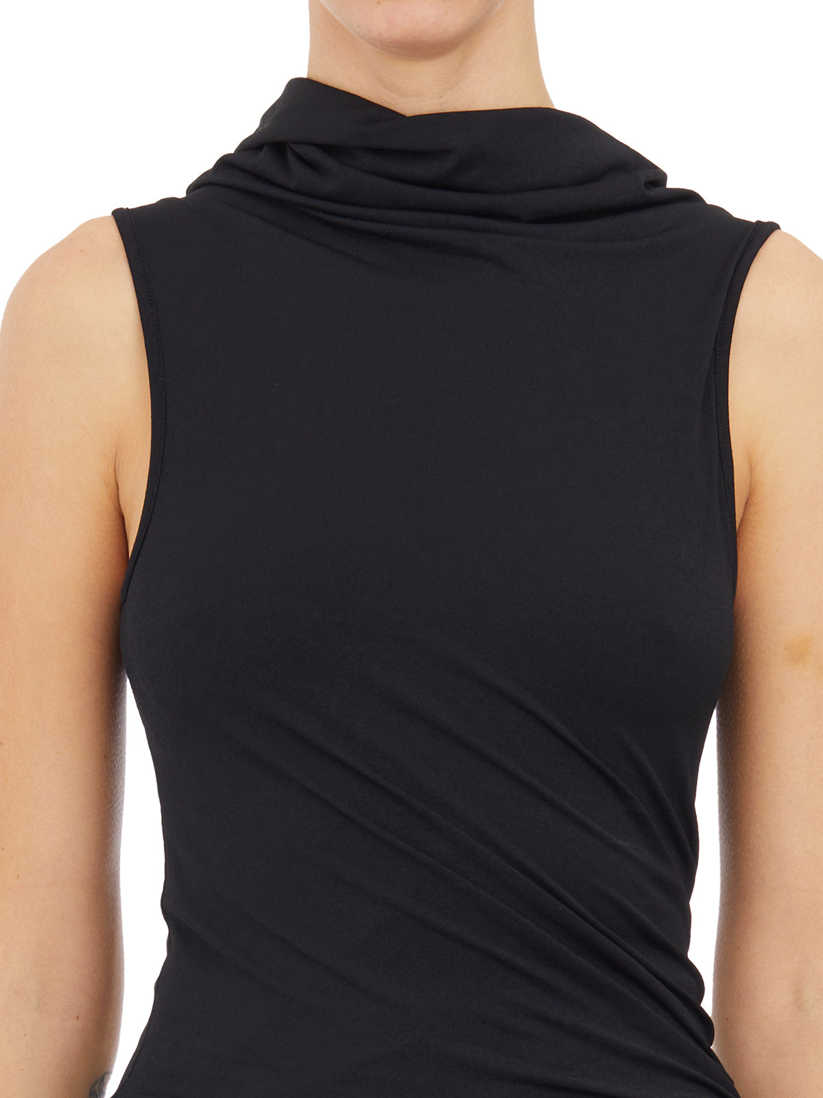 RICKOWENSLILIES Cropped Mini T-Shirt Layered Top - Women's Size 40