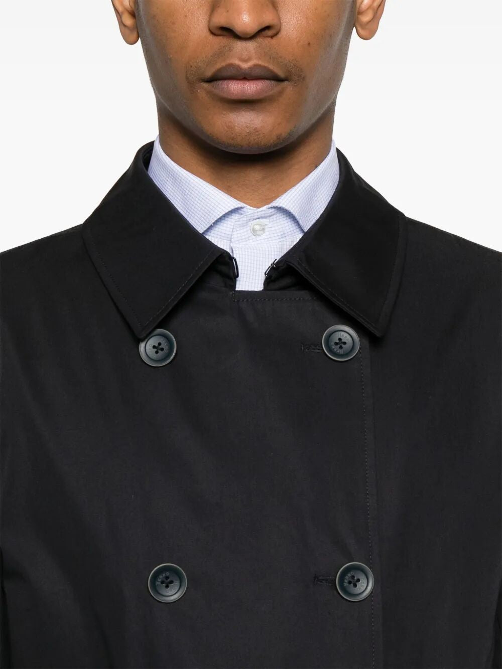 HERNO Classic Double-Breasted Cotton Trench Jacket