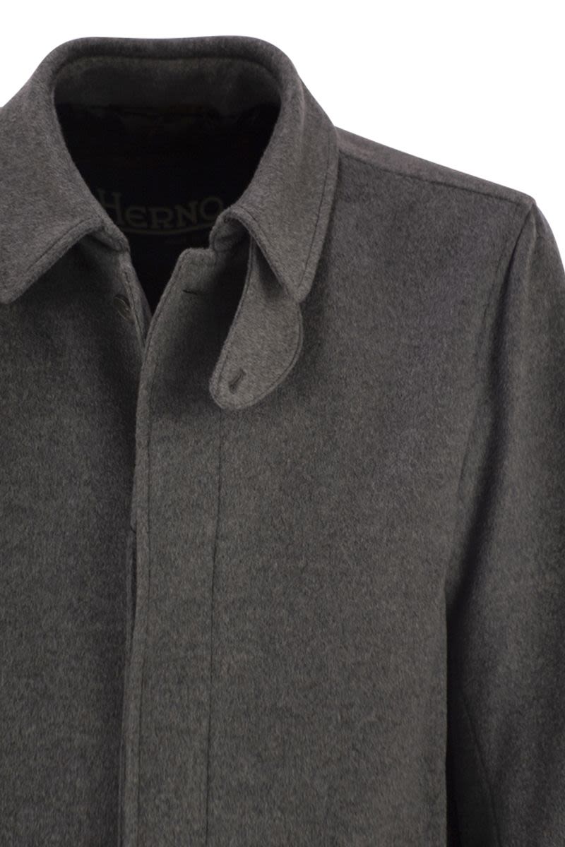 HERNO Wool and Cashmere Long Parka Jacket