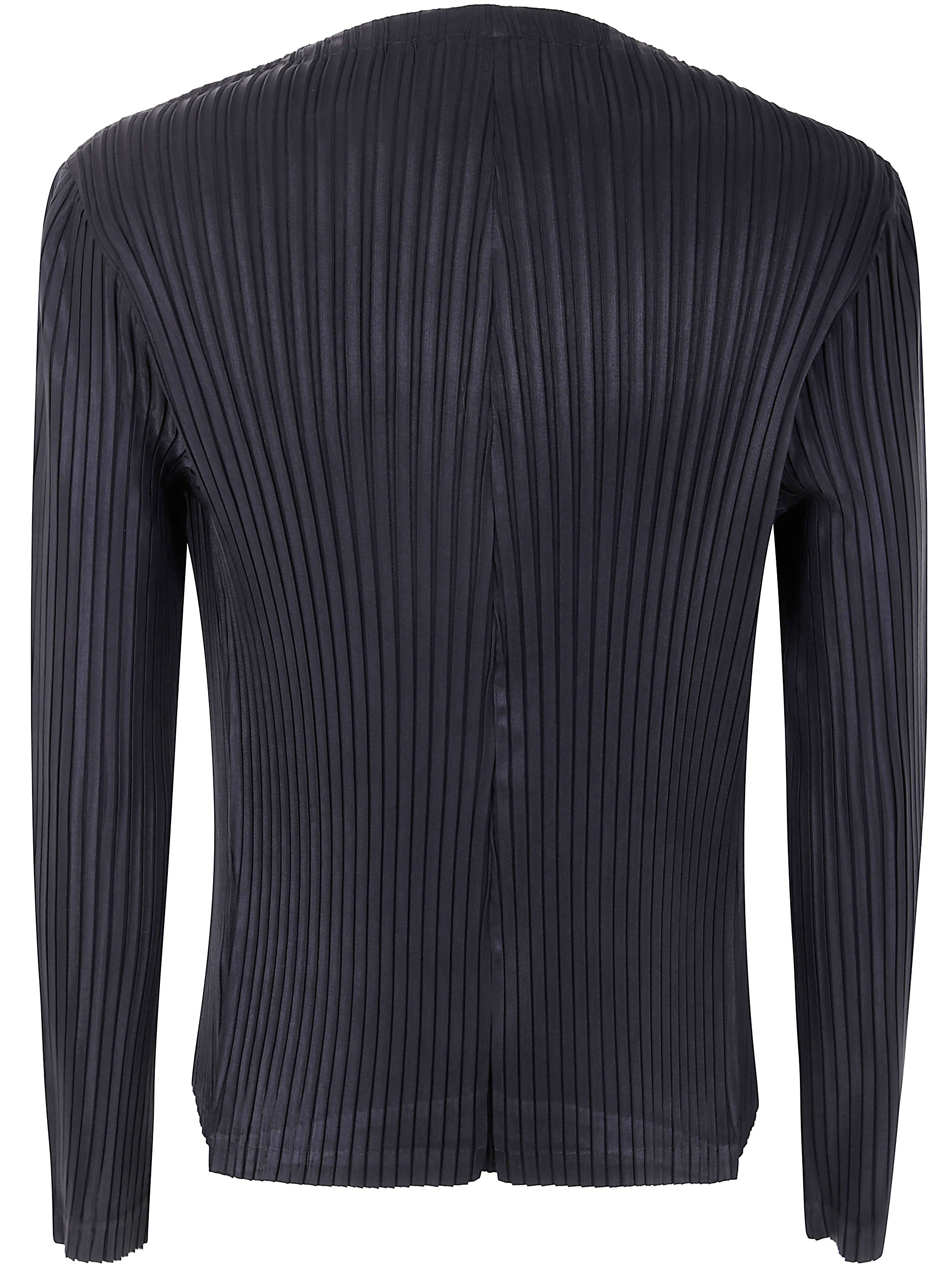 HOMME PLISSE Shadow Study Pleats Solid Cardigan