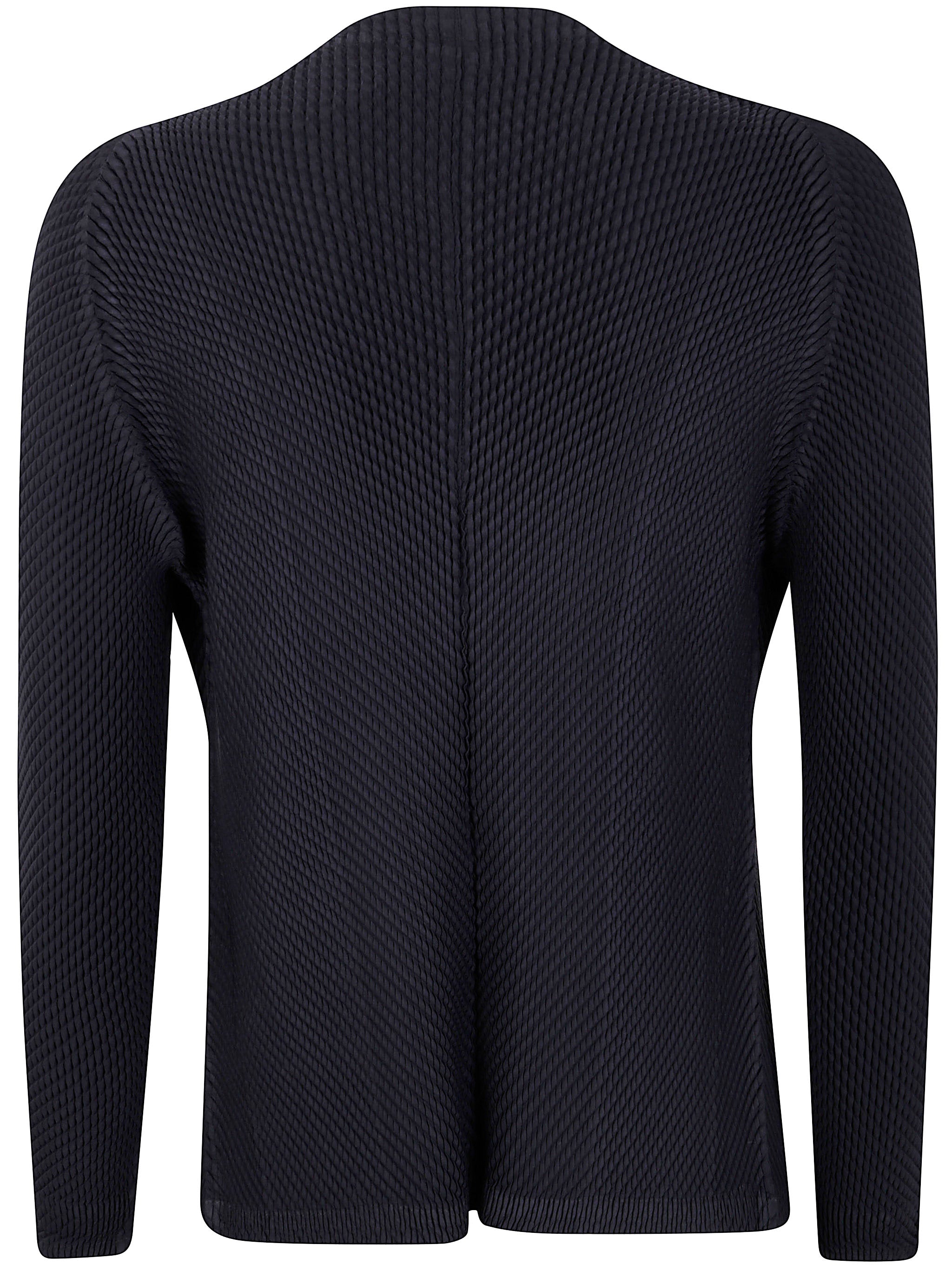 HOMME PLISSE Mini Orbicular Pleats Cardigan