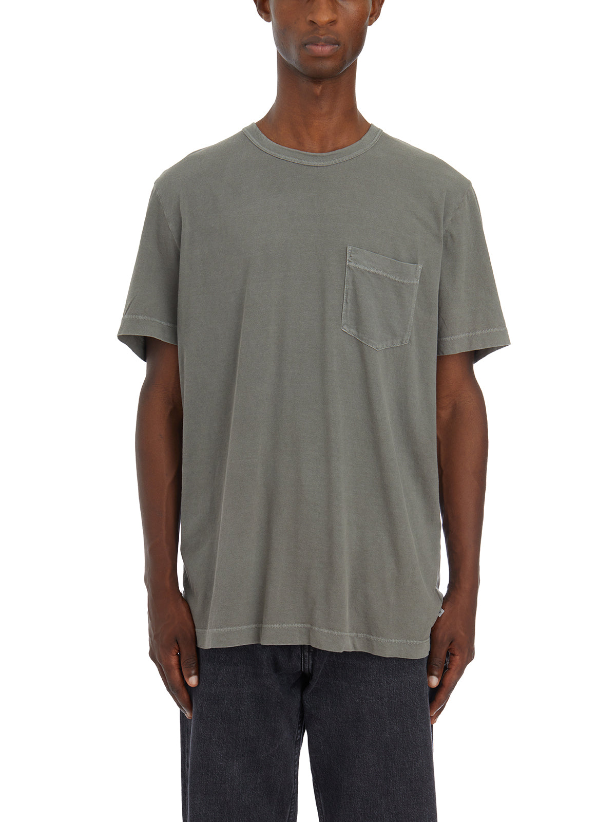 JAMES PERSE Men's Round Neck Pocket T-Shirt (Size 3)