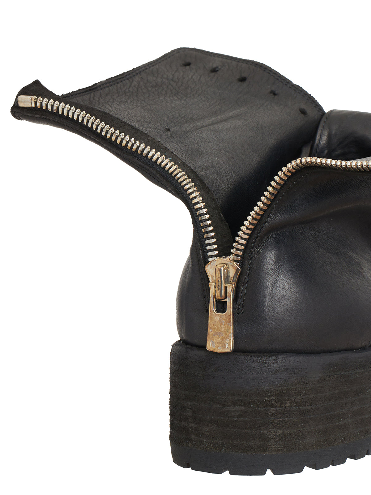 GUIDI Classic Leather Lace-Up Boots for Men