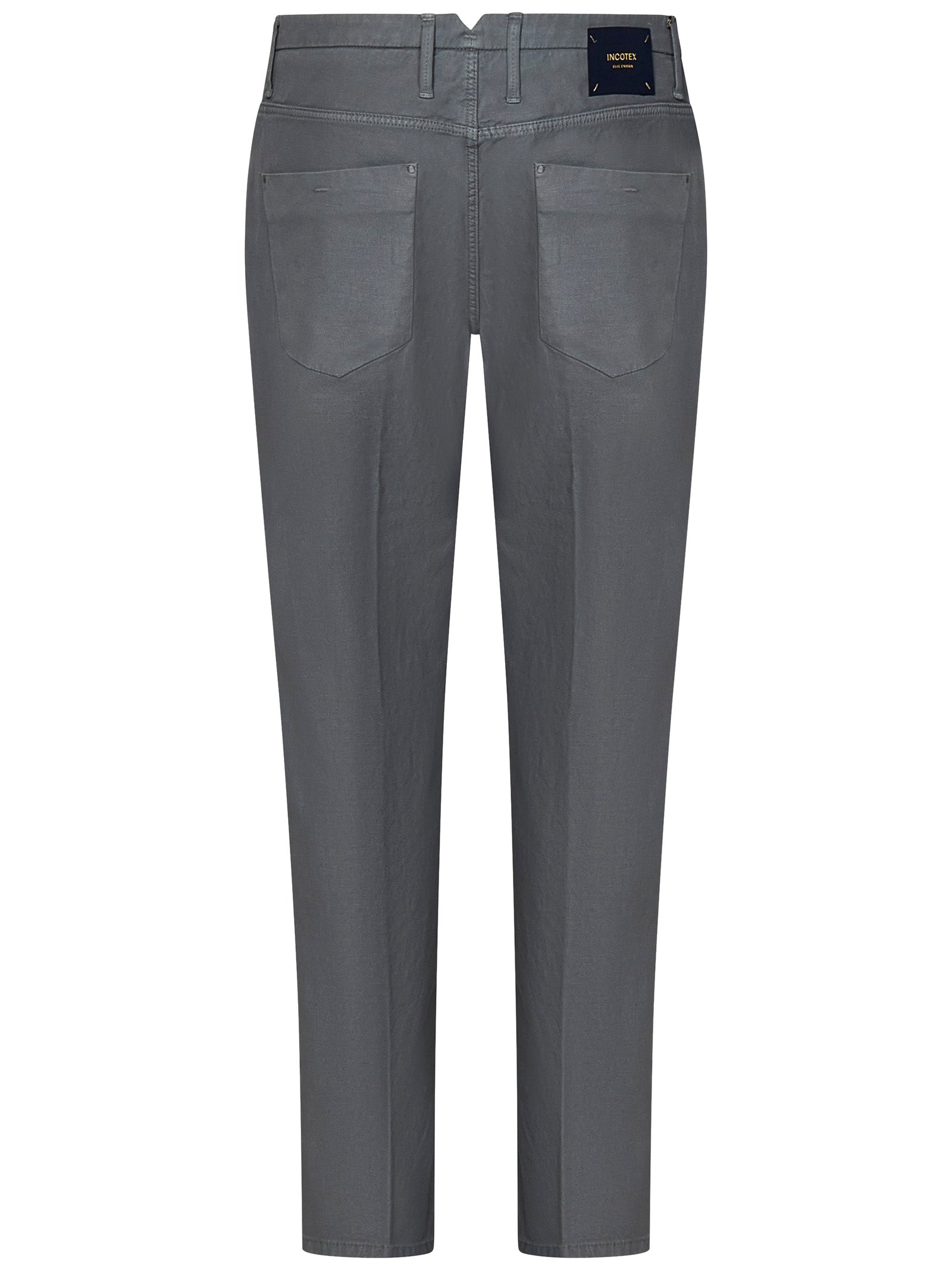 INCOTEX Sleek Slim-Fit Trousers (Size: 34)