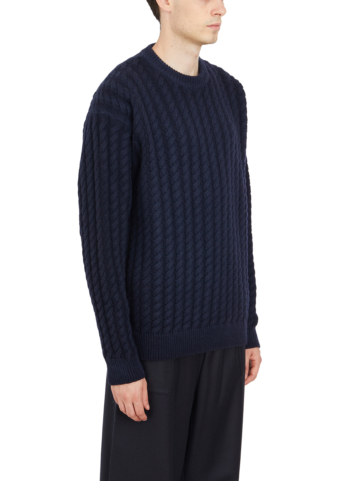 BARENA Cable Knit Crewneck Pullover - Size M