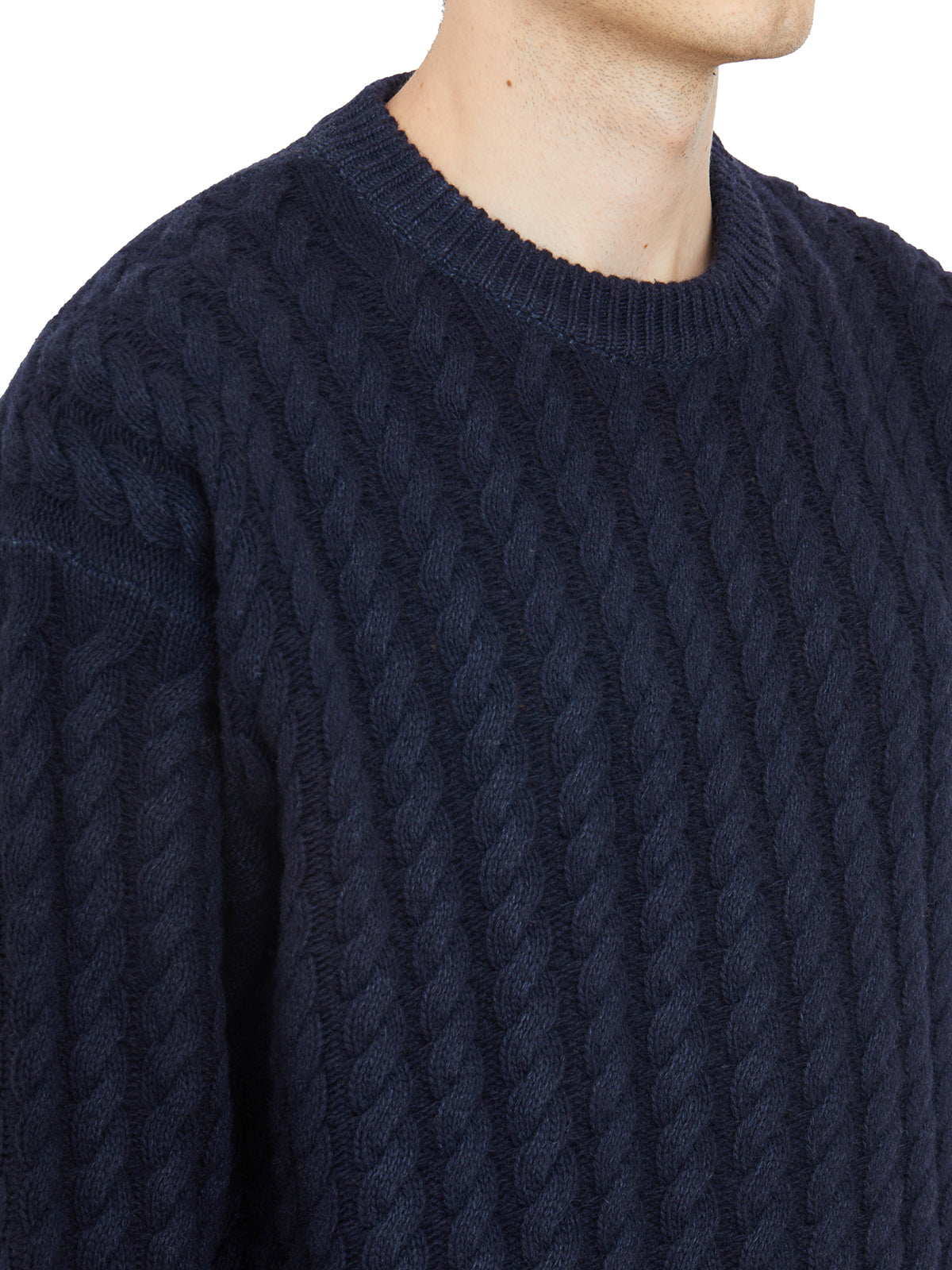 BARENA Cable Knit Crewneck Pullover - Size M