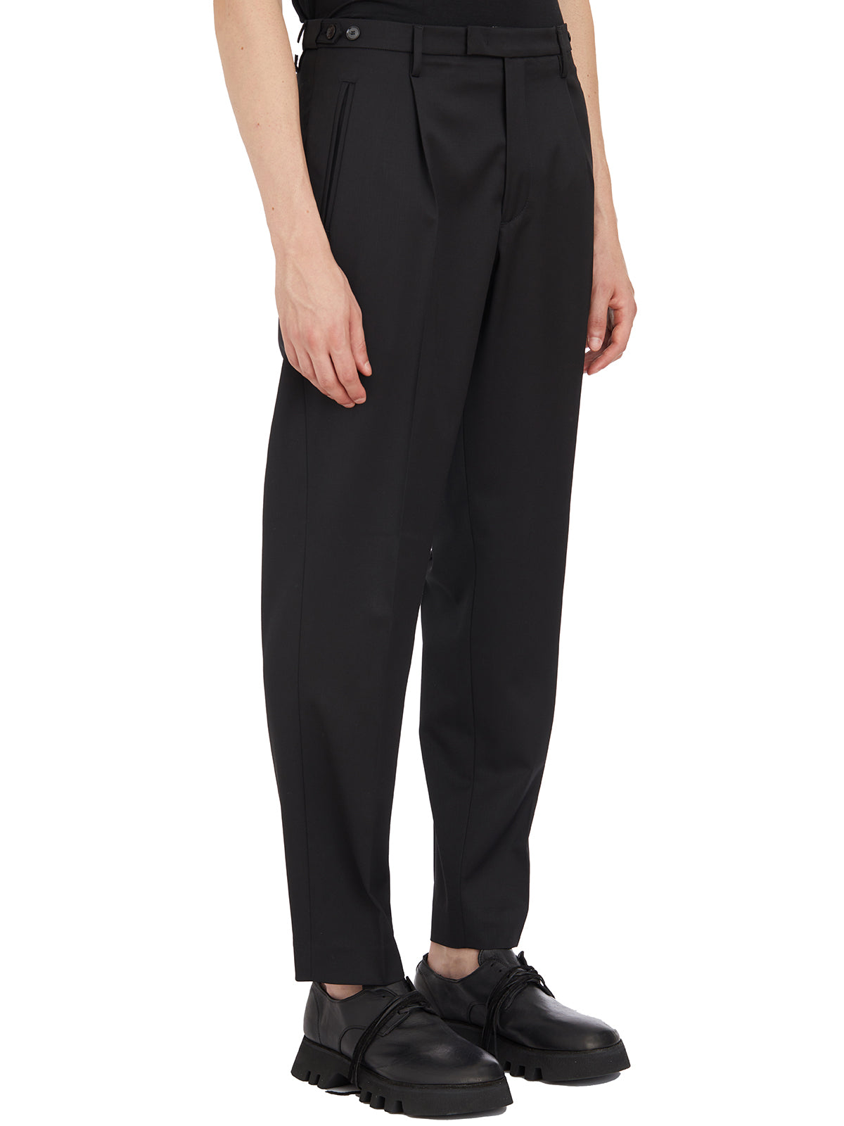 BARENA Slim-Fit Ankle Length Trousers for Men