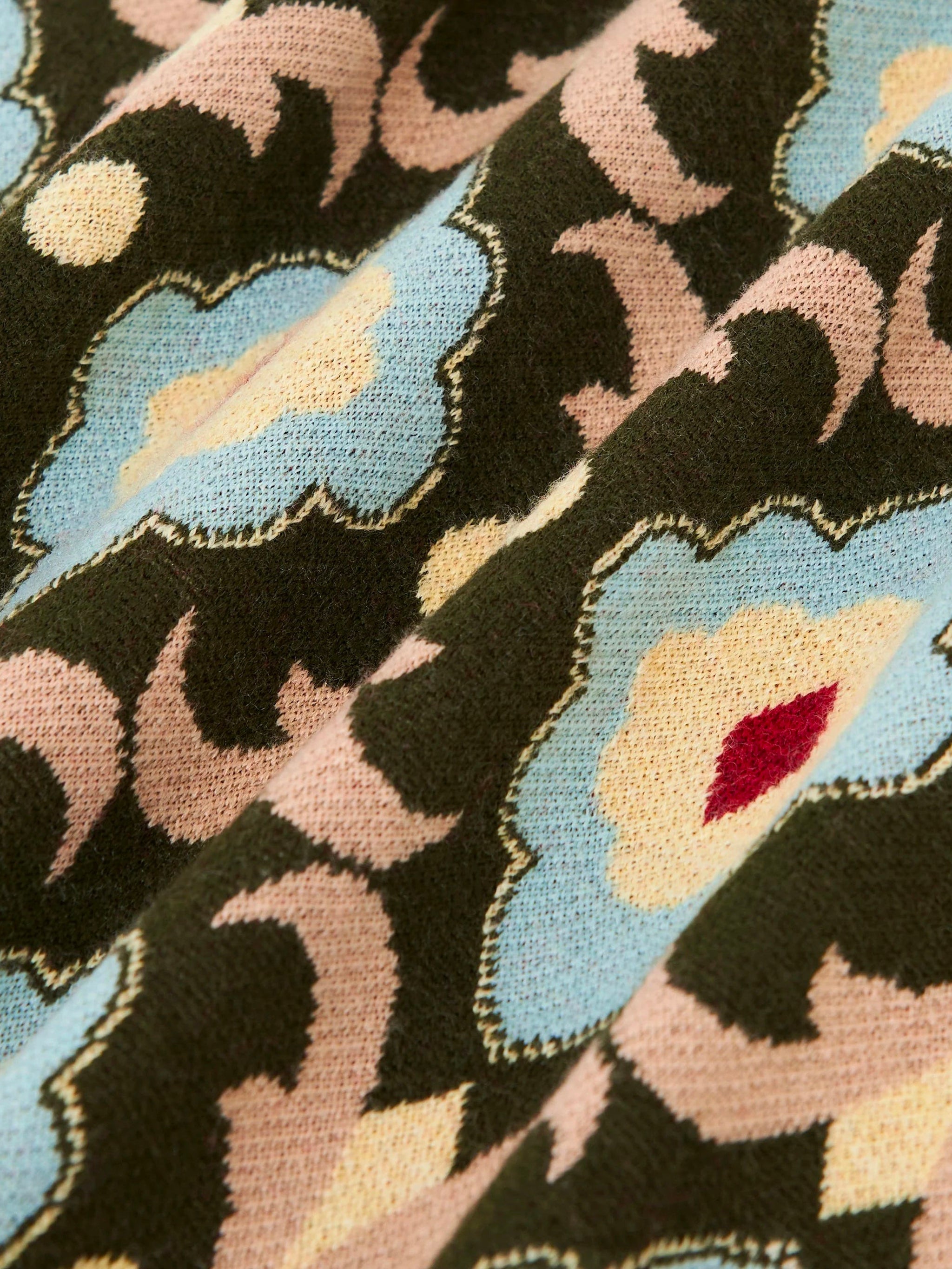 DRÔLE DE MONSIEUR Men's Mini Jacquard Knit Polo Shirt