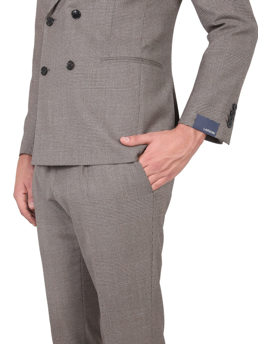 LARDINI Men's Peak Lapel Suit