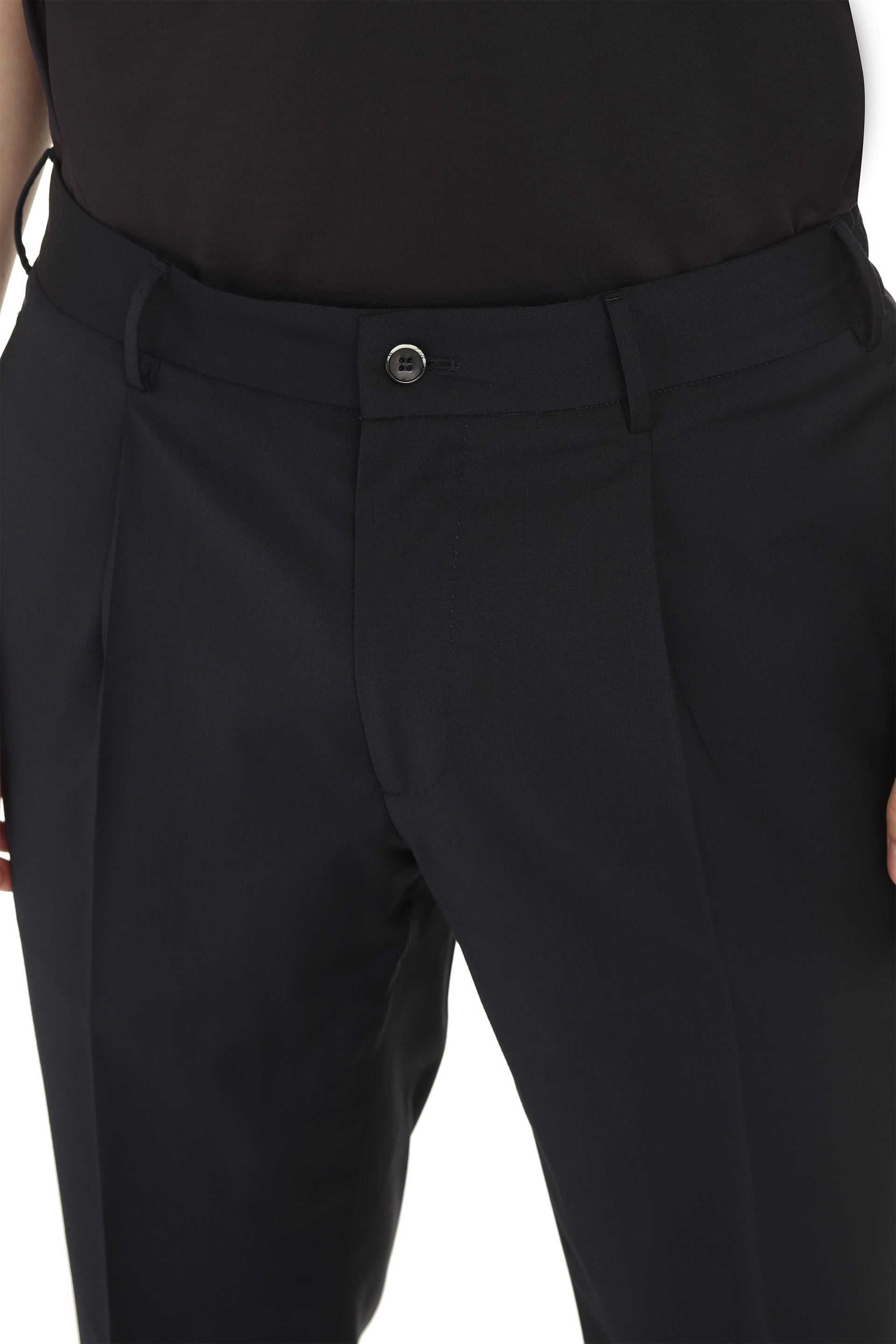 THE (ALPHABET) Tailored Wool Blend Trousers - Men's