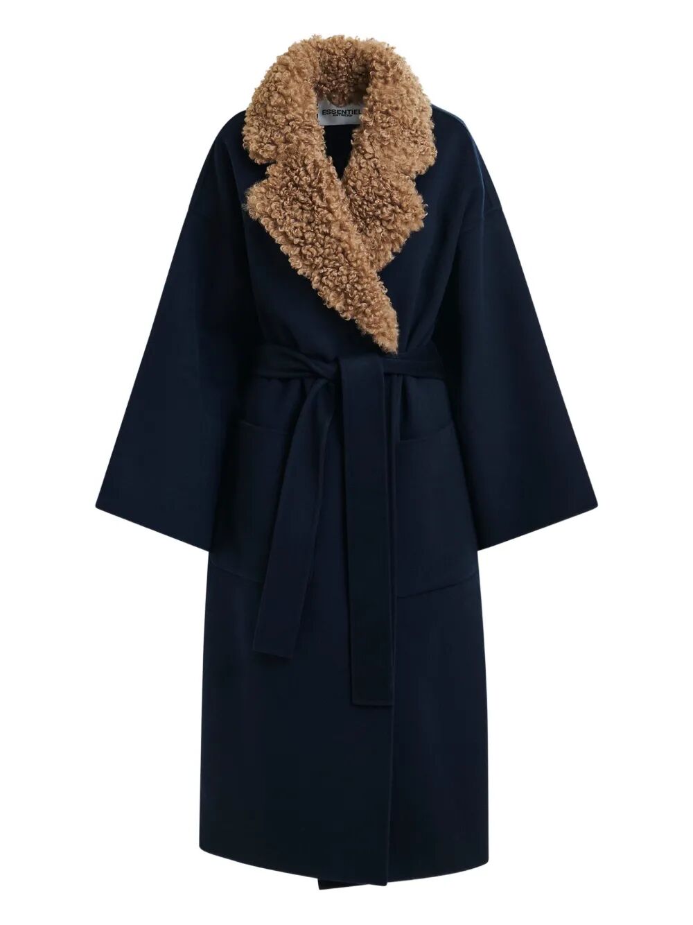 ESSENTIEL ANTWERP Faux Fur Collar Jacket