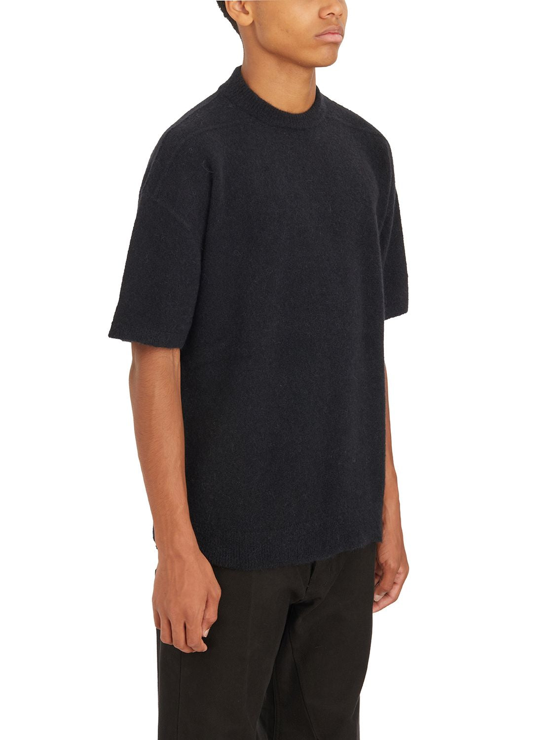 RICK OWENS Short Sleeve Roundneck Sweater - Size M