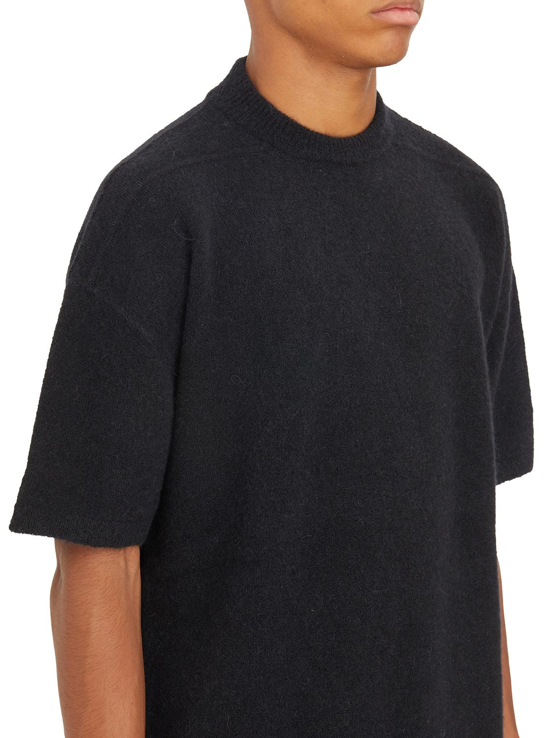 RICK OWENS Short Sleeve Roundneck Sweater - Size M