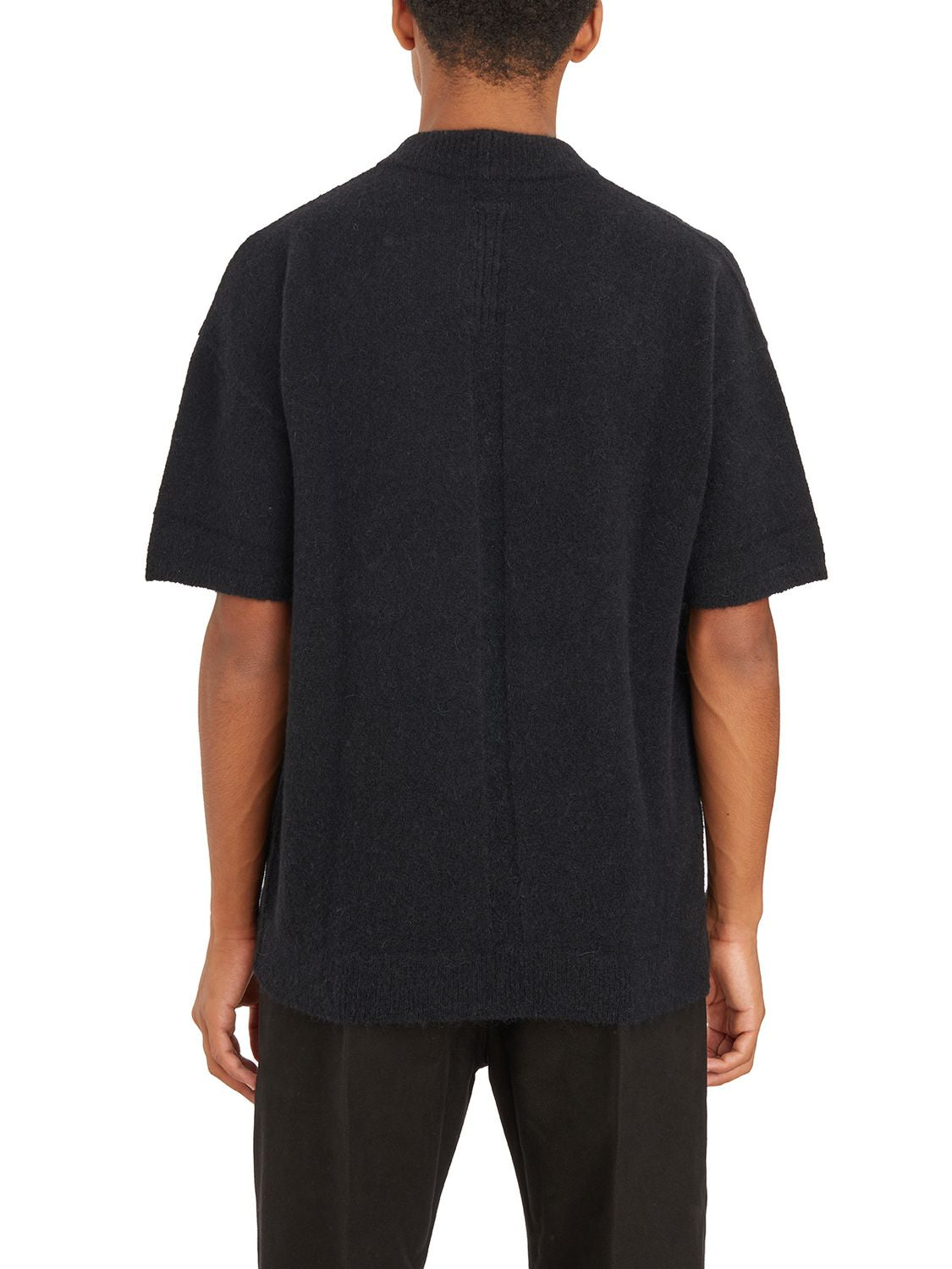 RICK OWENS Short Sleeve Roundneck Sweater - Size M