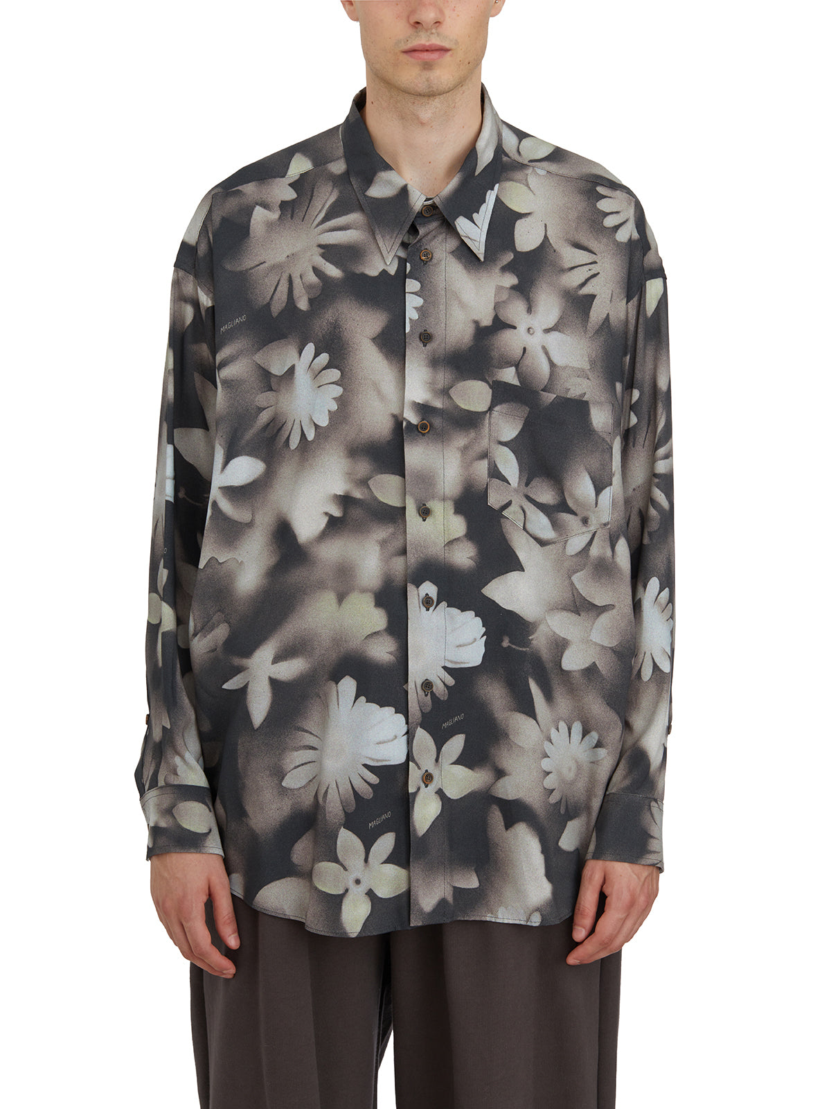 MAGLIANO Curie X Ray Allover Print Shirt - Size M