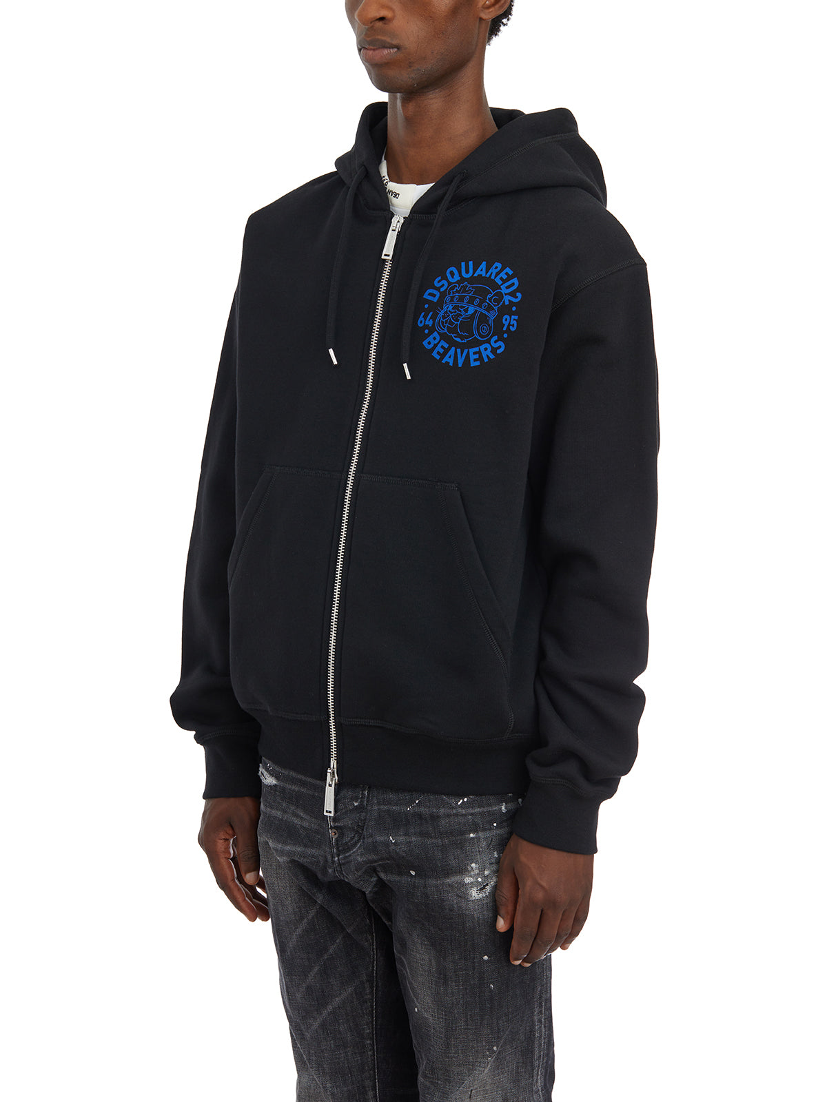 DSQUARED2 Men's Zip-Up Hoodie Sweatshirt - Size 48