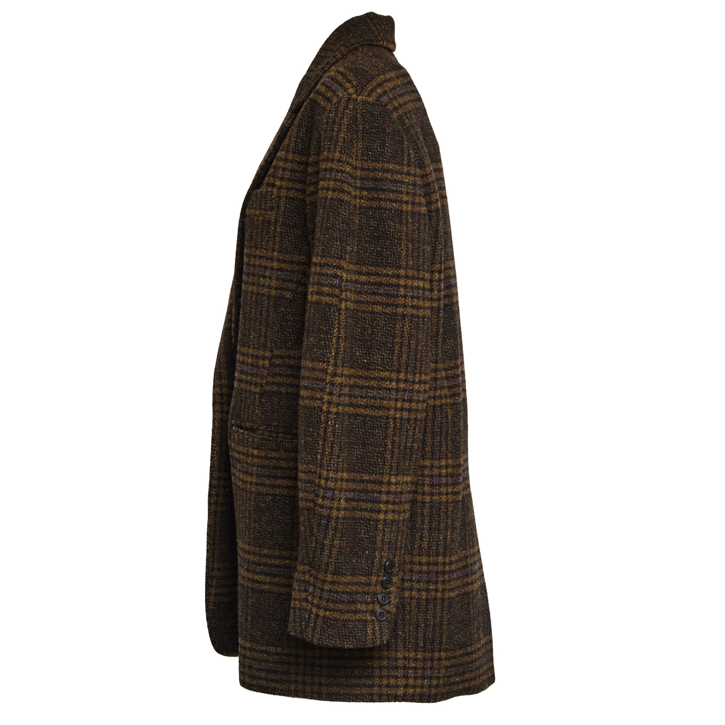 ISABEL MARANT Oversized Check Blazer with Single-Button Closure