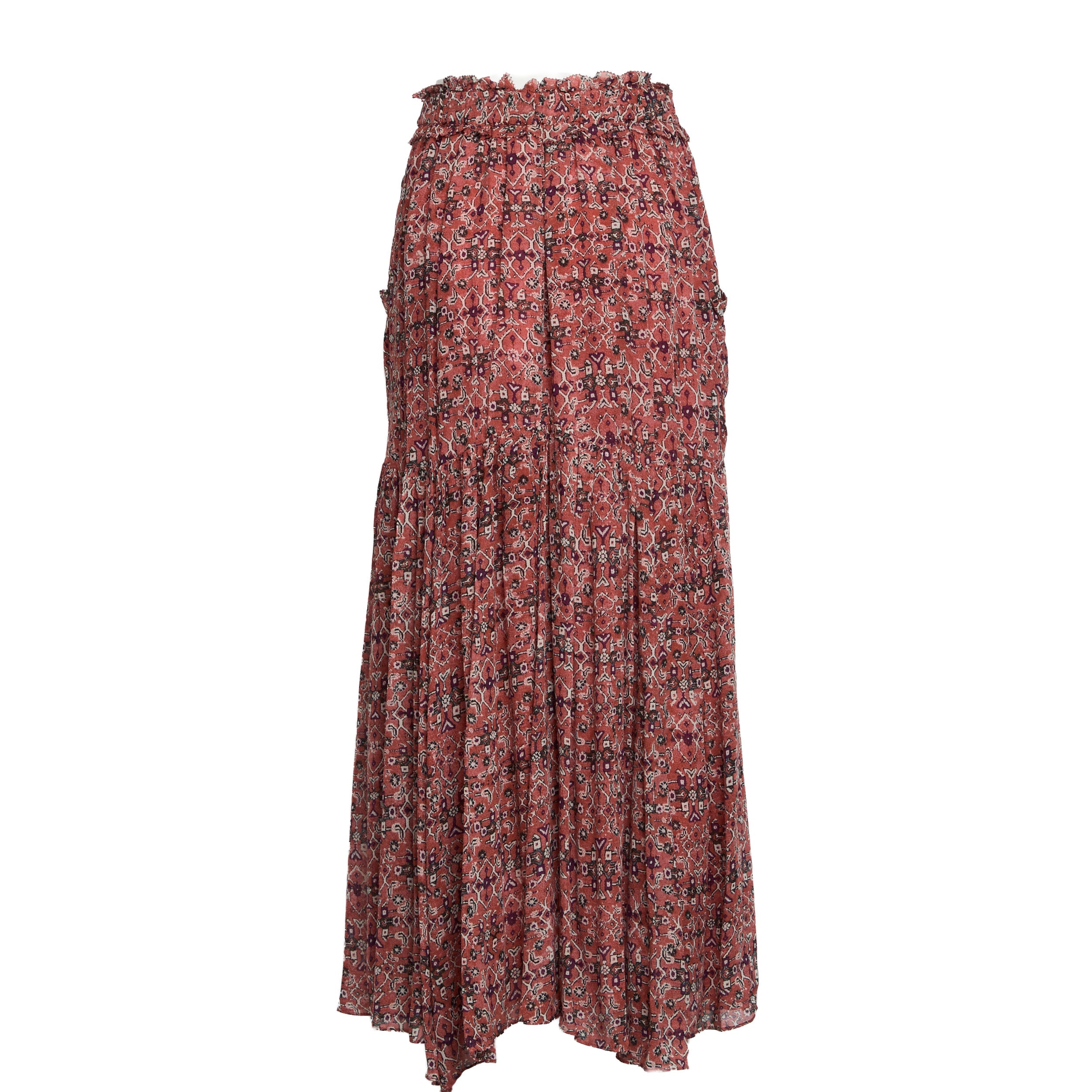 ISABEL MARANT Flared Long Skirt with Flattering Elasticized Waist