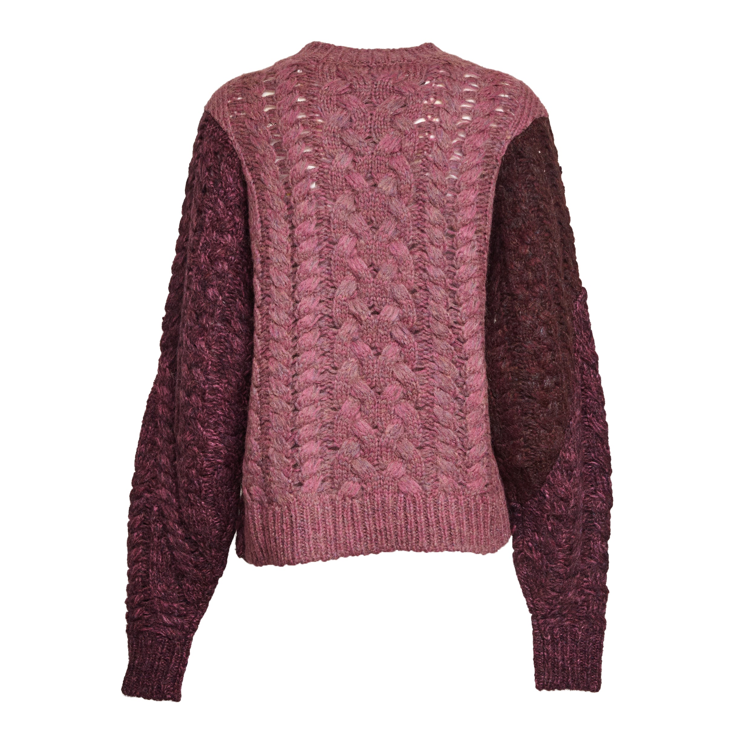 ISABEL MARANT Oversized Crew Neck Patchwork Sweater