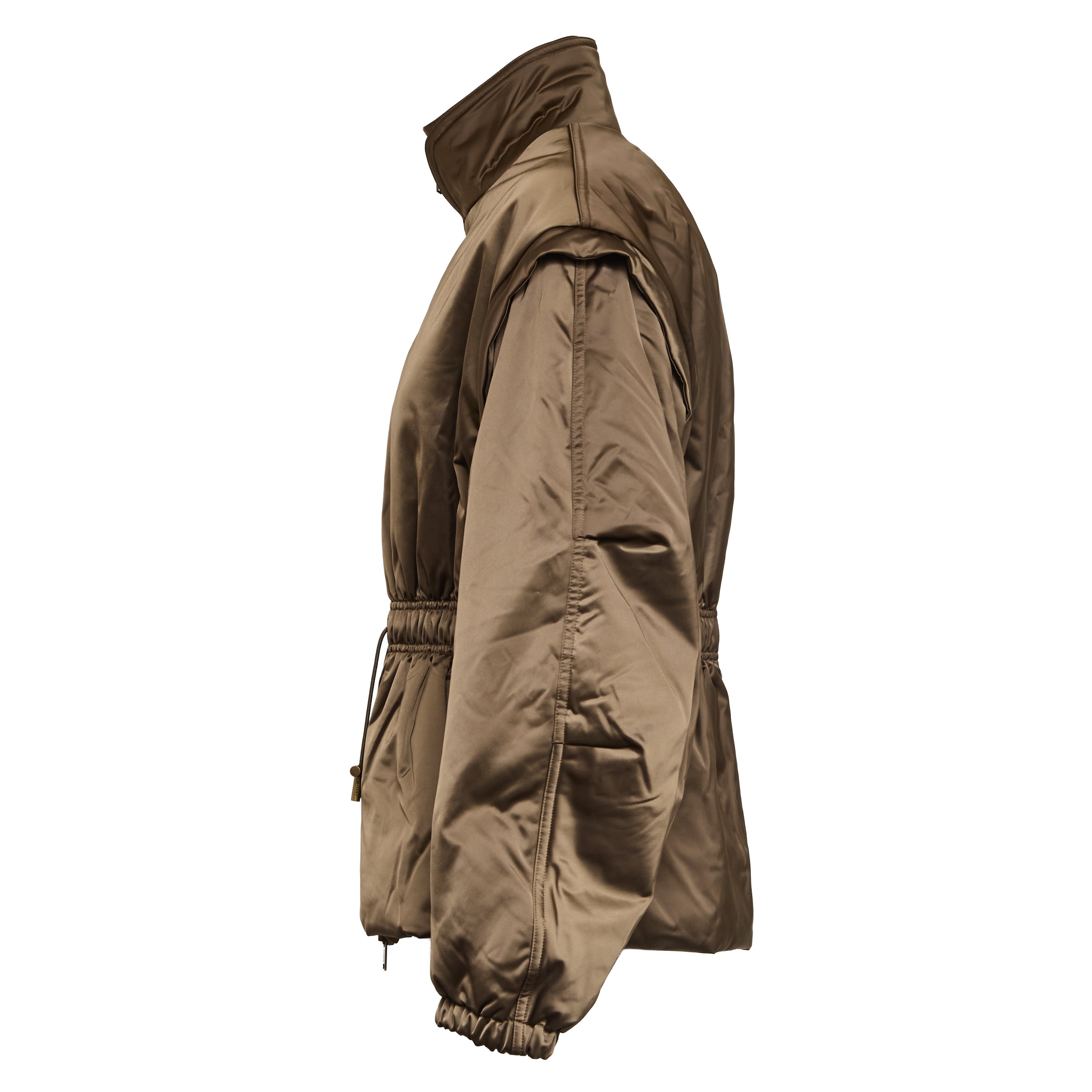 ISABEL MARANT Stand Collar Versatile Puffer Jacket with Detachable Sleeves