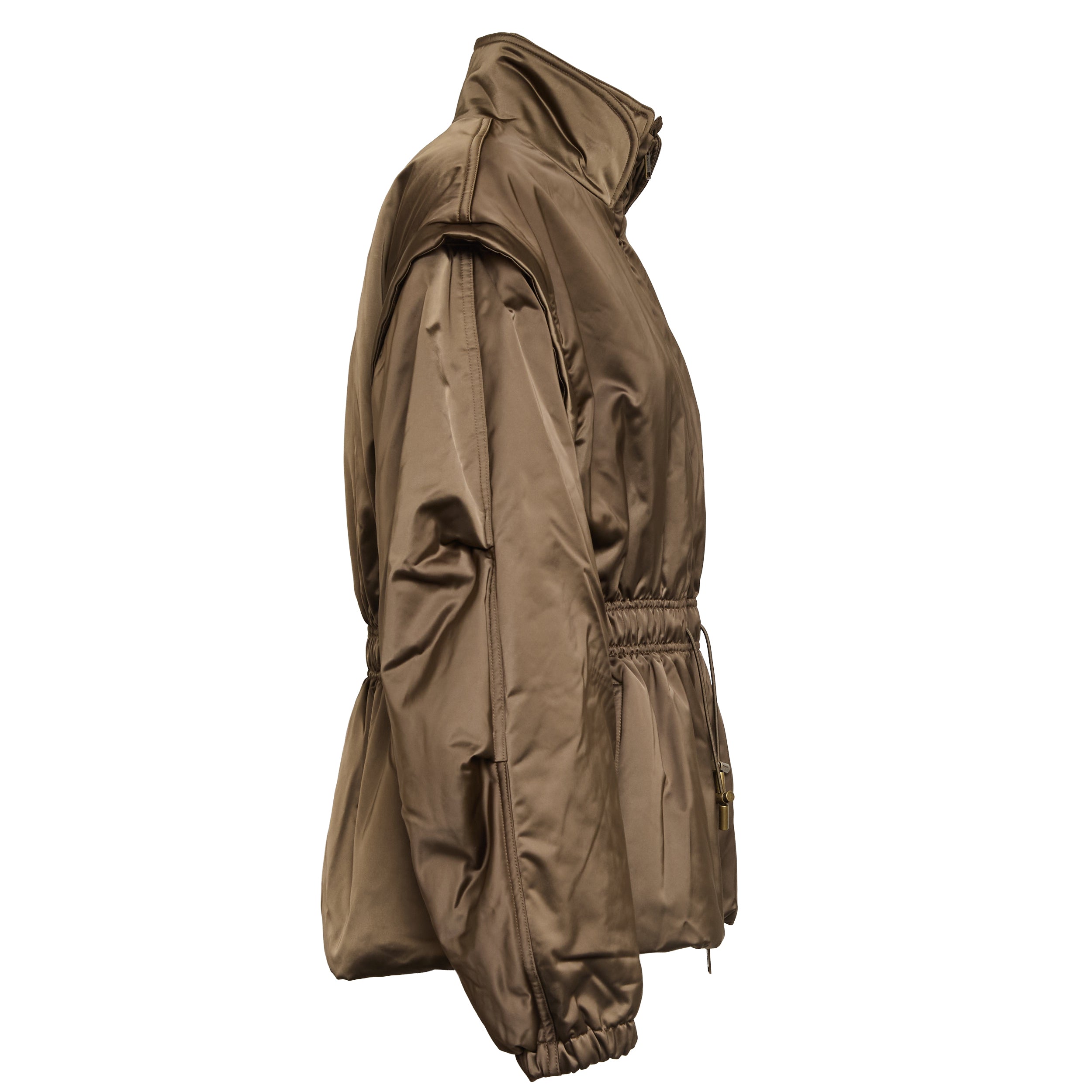 ISABEL MARANT Stand Collar Versatile Puffer Jacket with Detachable Sleeves