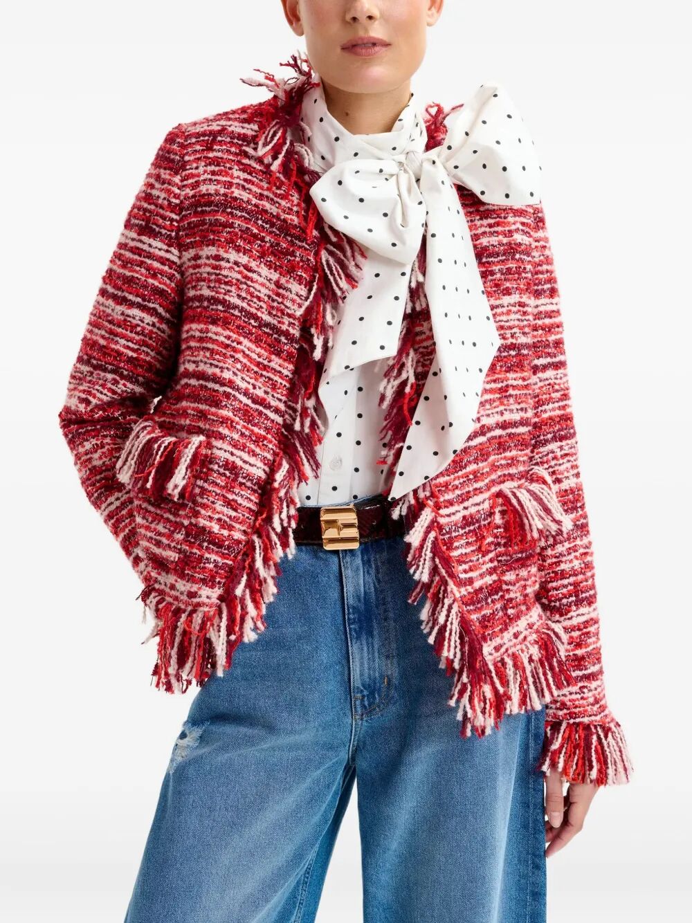 ESSENTIEL ANTWERP Women's Fringed Jacket