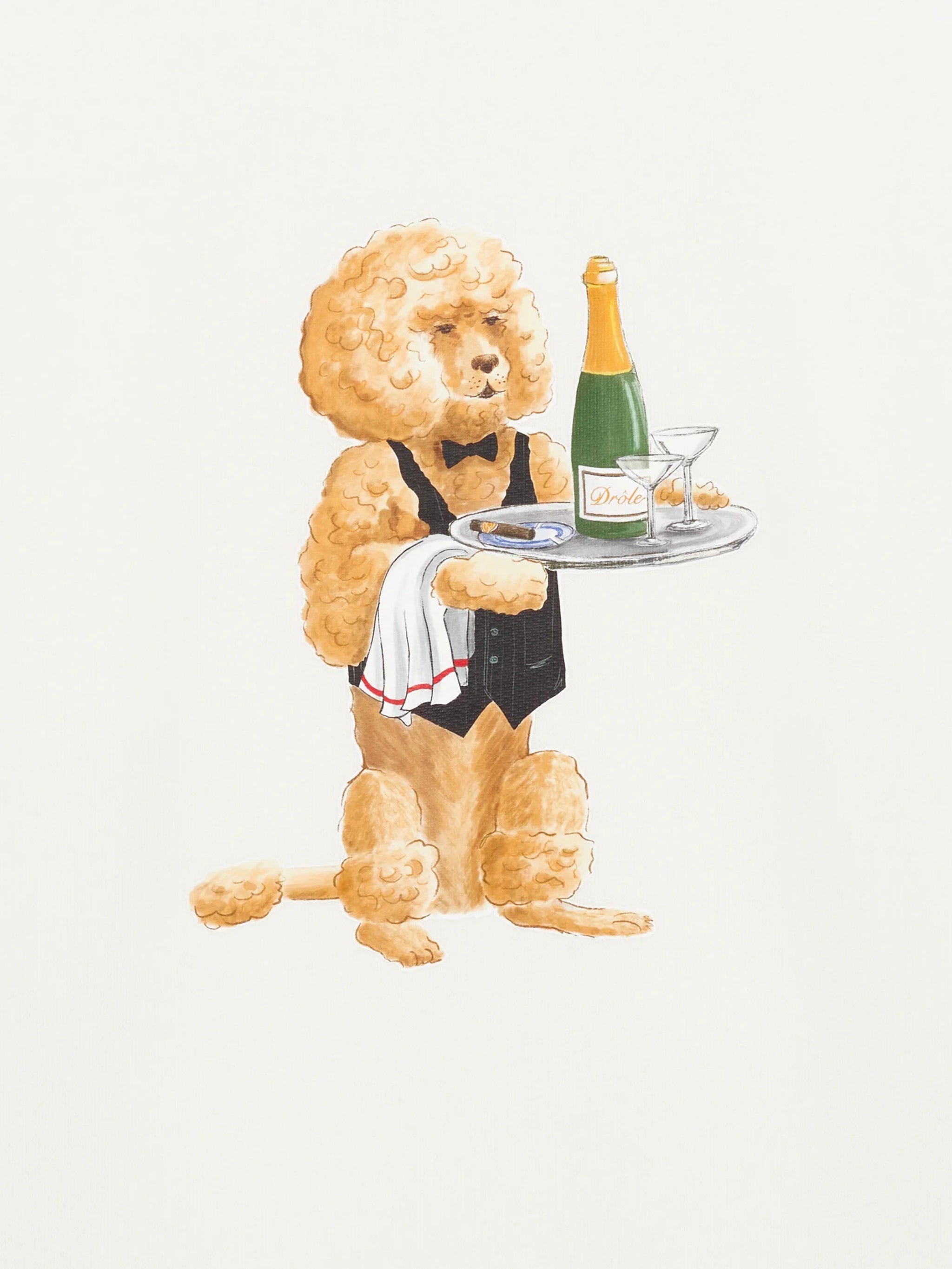 DRÔLE DE MONSIEUR Poodle Print Long-Sleeved Sweatshirt for Men - FW25