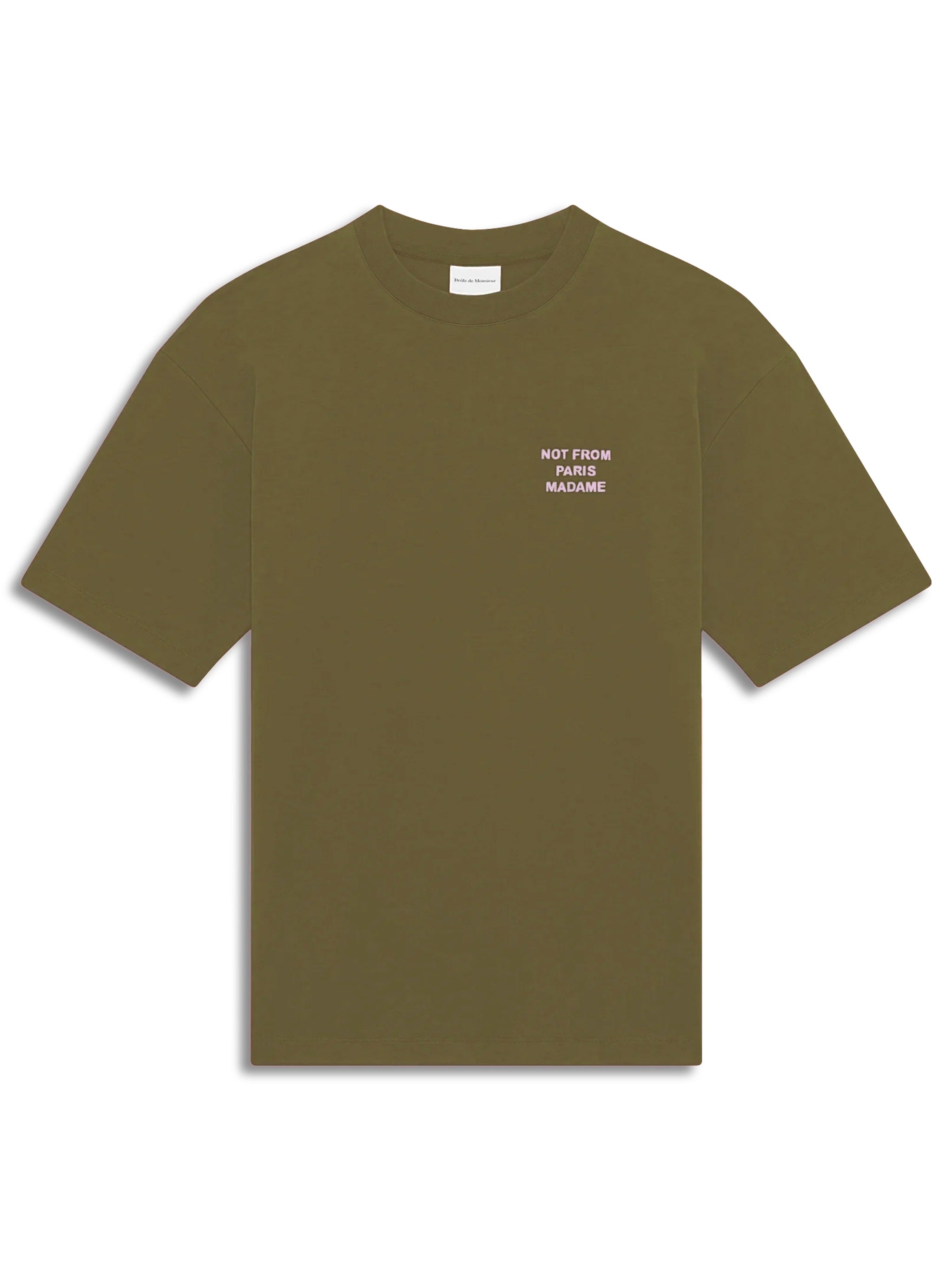 DRÔLE DE MONSIEUR Men's Slogan T-Shirt - 'Not From Paris Madame' - Size M