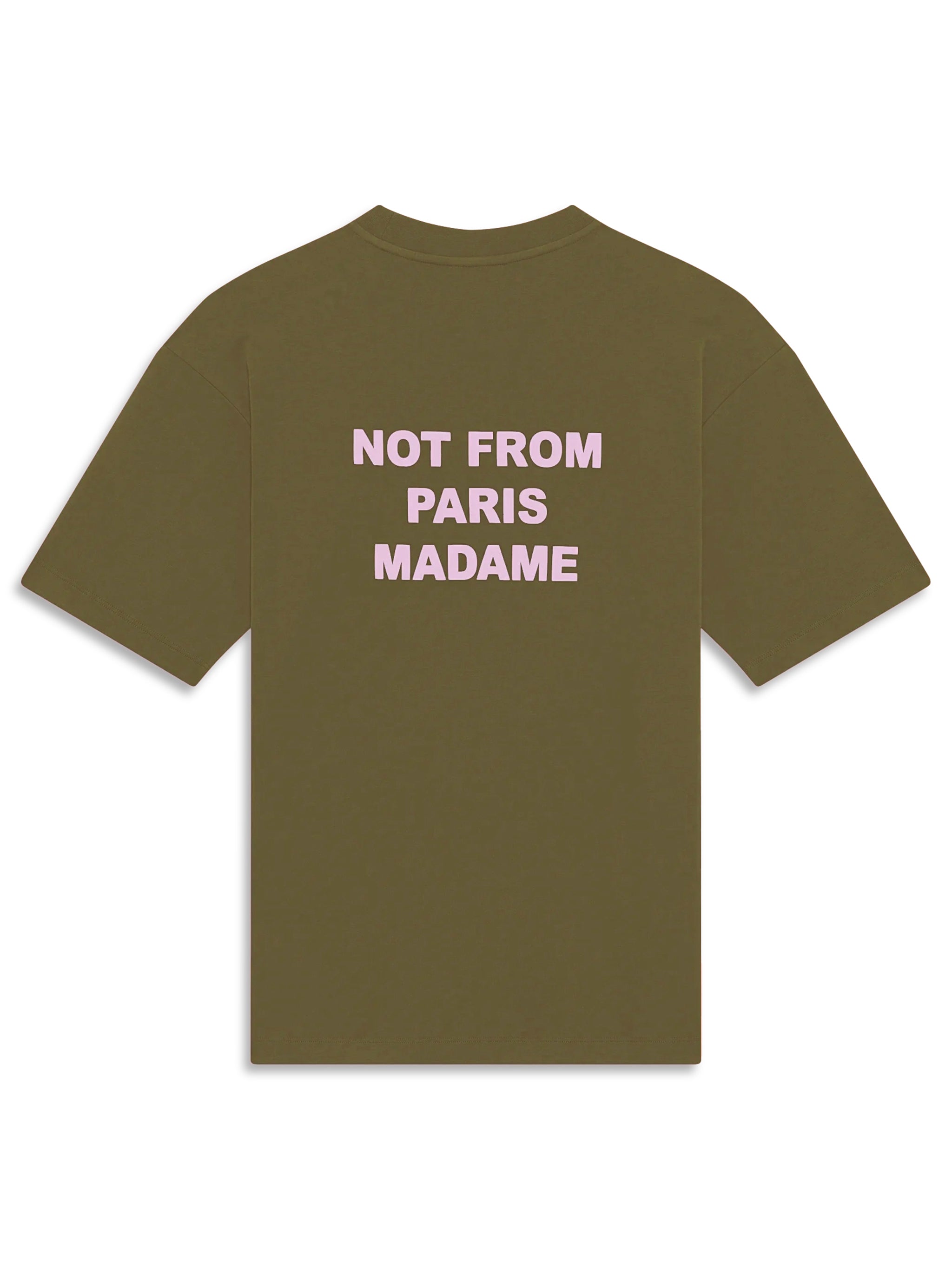 DRÔLE DE MONSIEUR Men's Slogan T-Shirt - 'Not From Paris Madame' - Size M