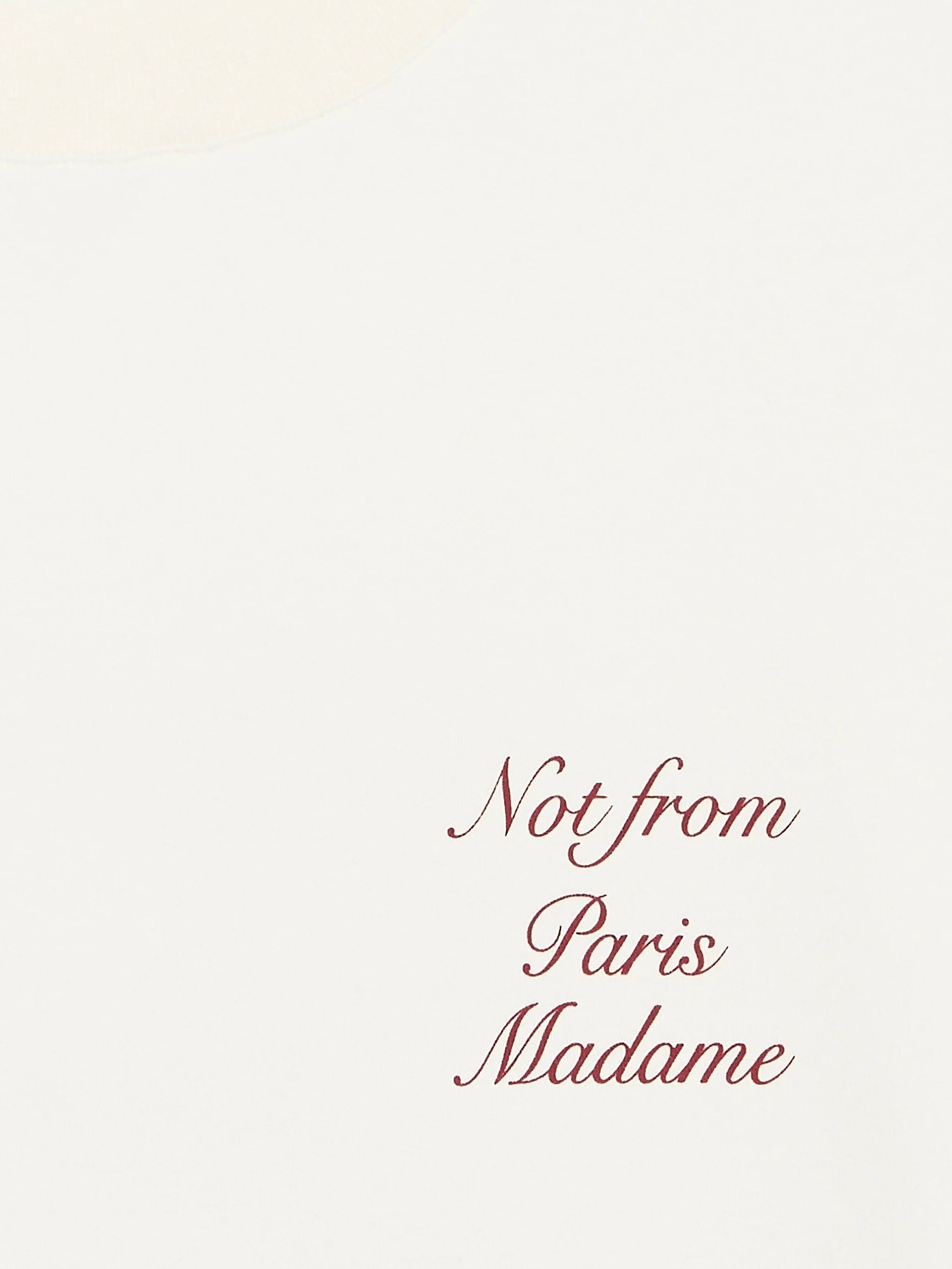 DRÔLE DE MONSIEUR Slogan Calligraphy T-Shirt with Long Sleeves