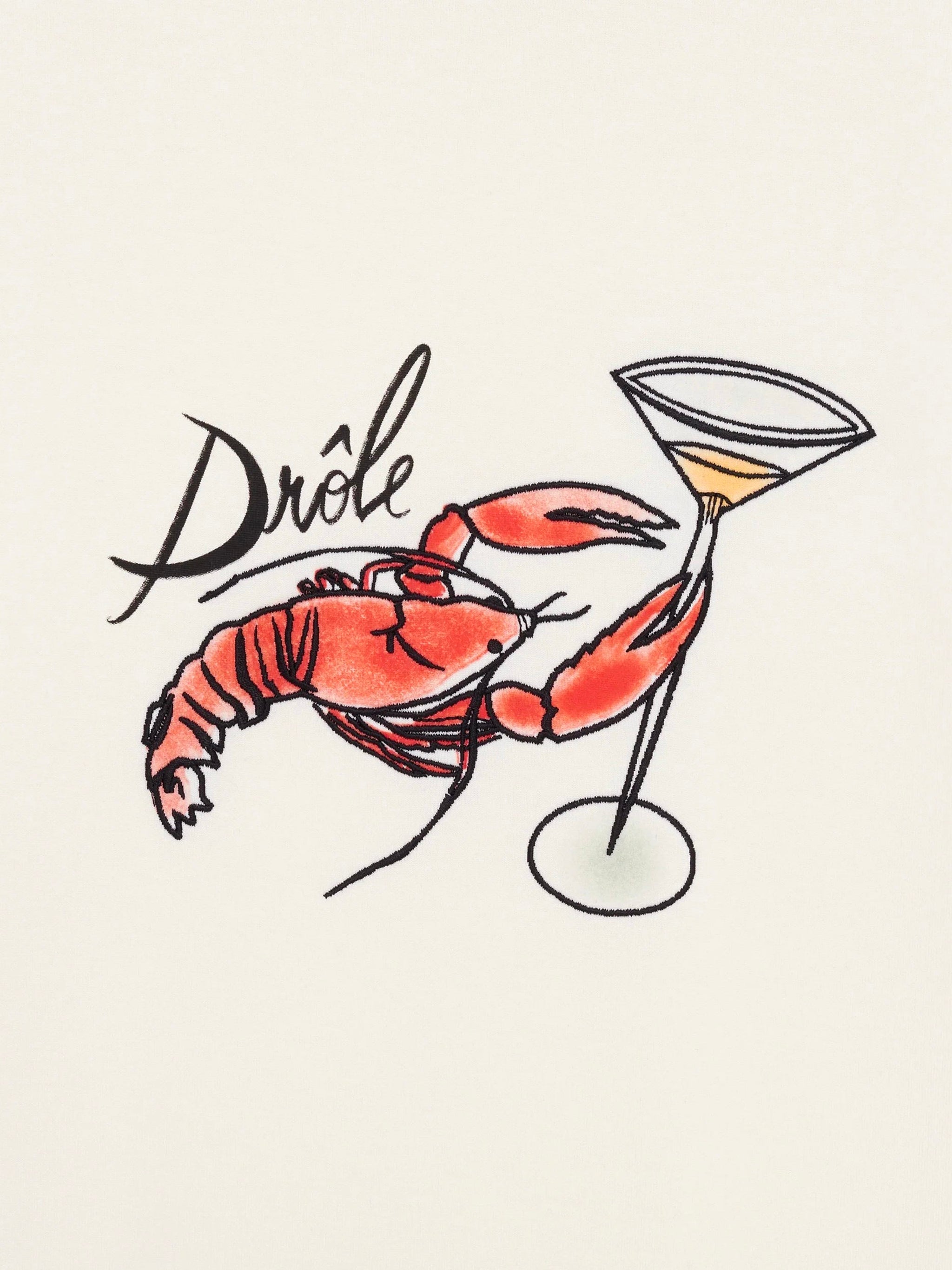 DRÔLE DE MONSIEUR Lobster Graphic T-Shirt for Men