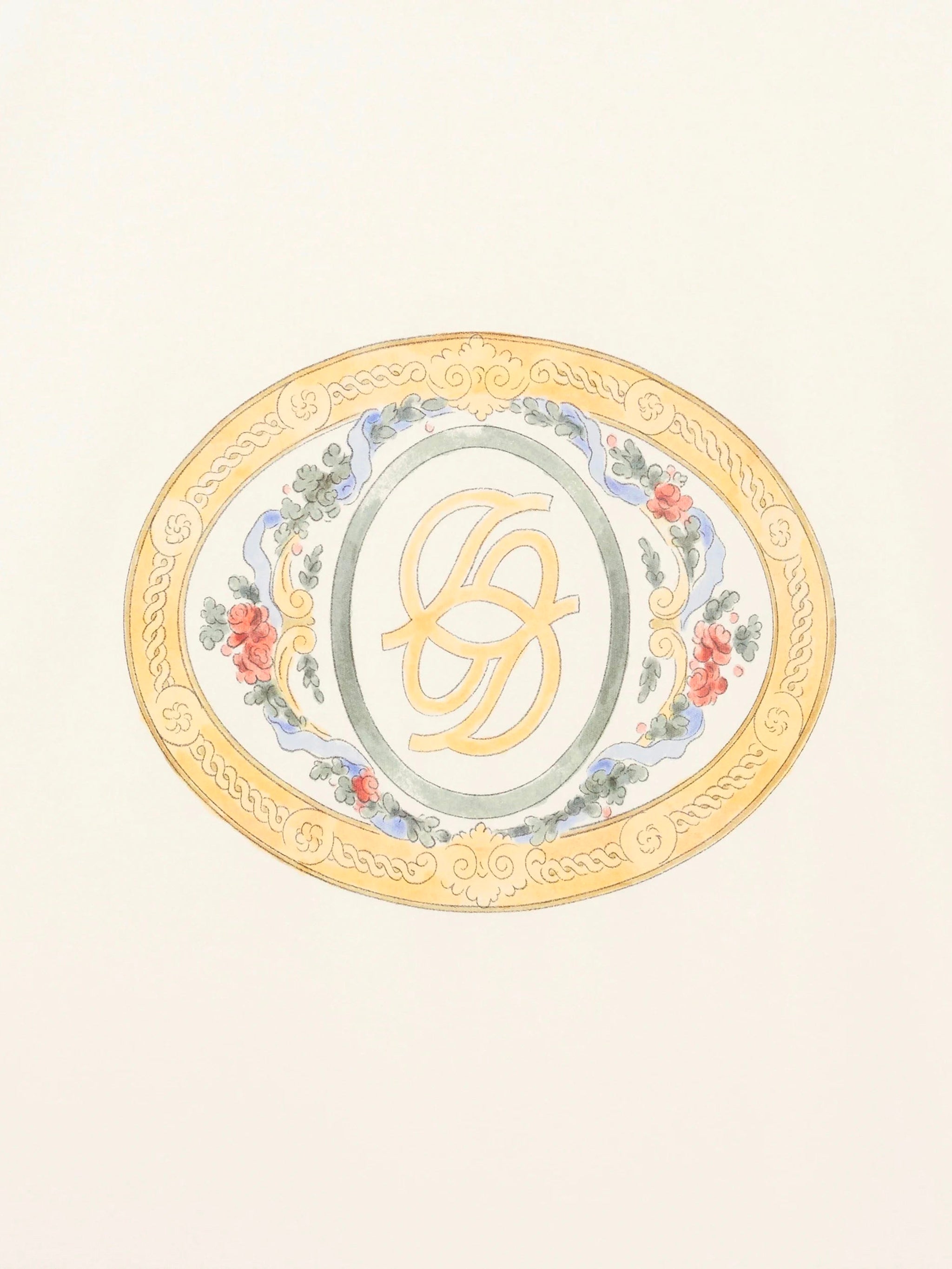 DRÔLE DE MONSIEUR Ornate Mirror Print T-Shirt