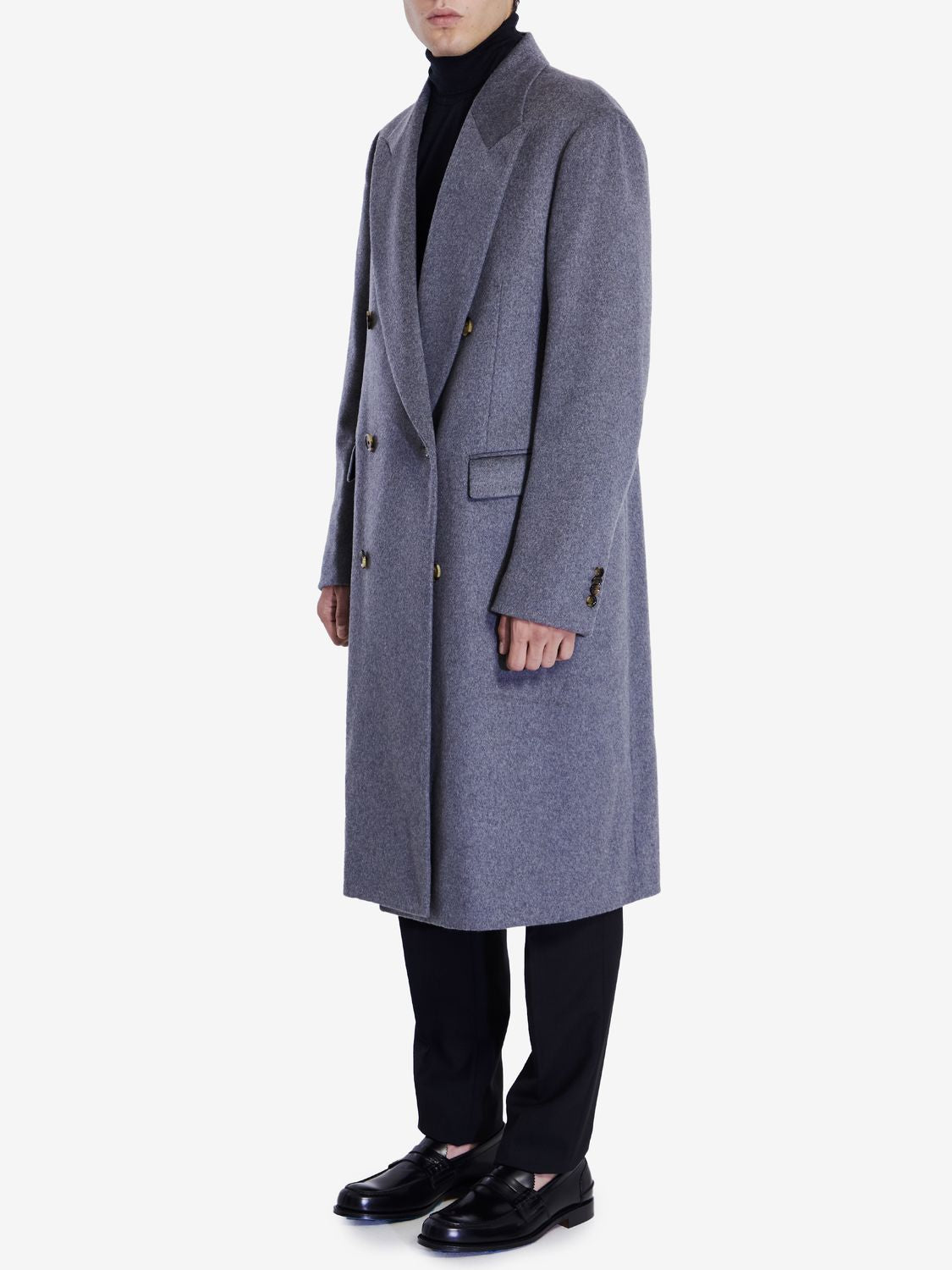 LARDINI Luxe Cashmere Long Jacket - Oversized Fit