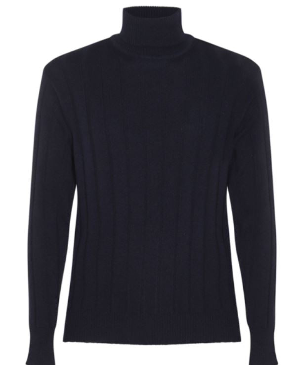 LARDINI Men's Wool Roll Neck Sweater - FW24