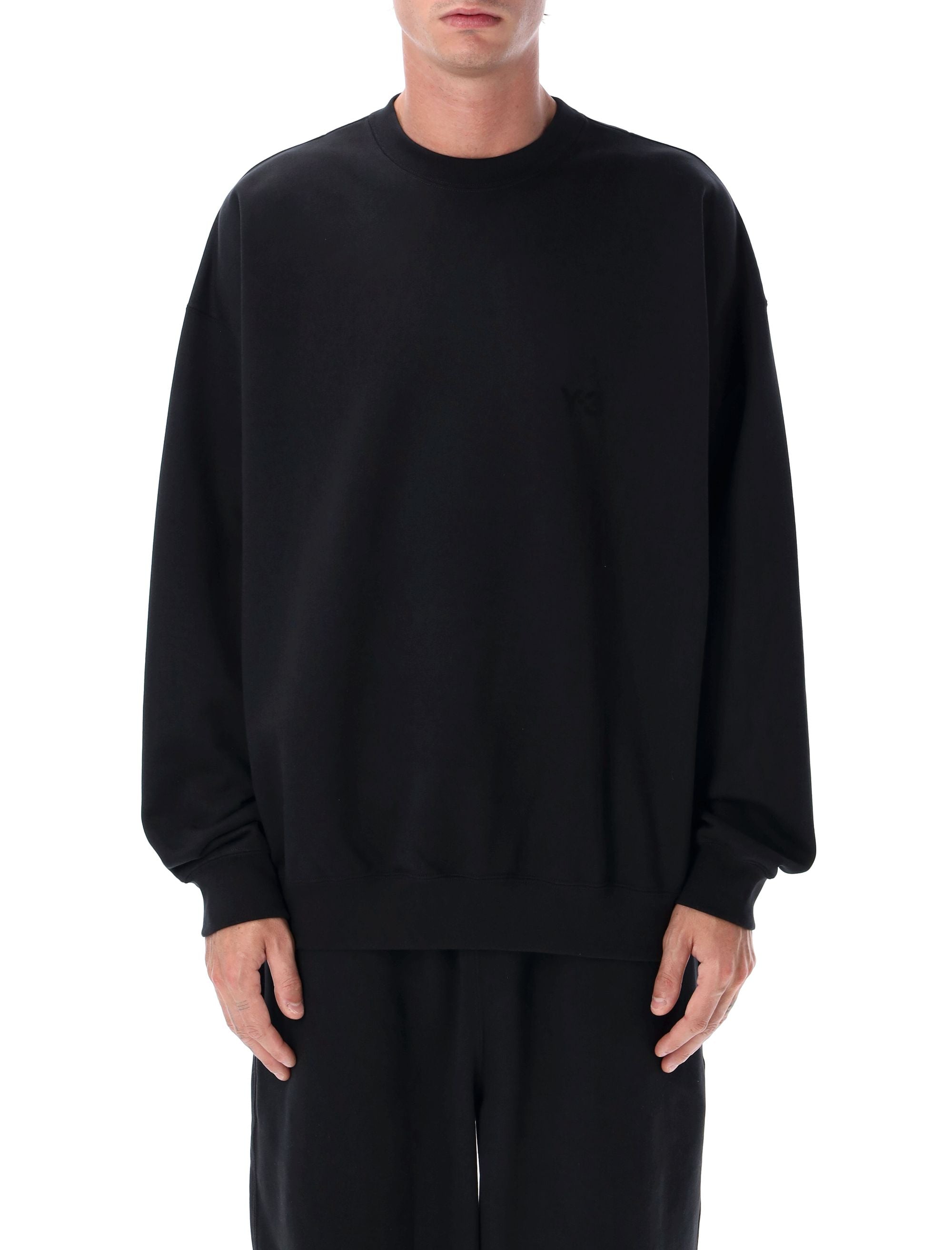 Y-3 Loose-Fit Brushed Terry Crewneck Sweatshirt