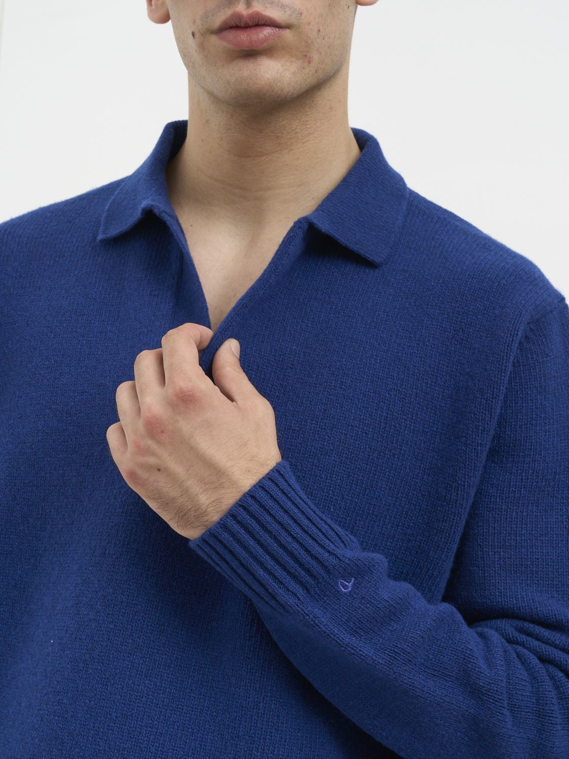 SEVEN GAUGE Men's Regular Fit Long Sleeve Polo Sweater