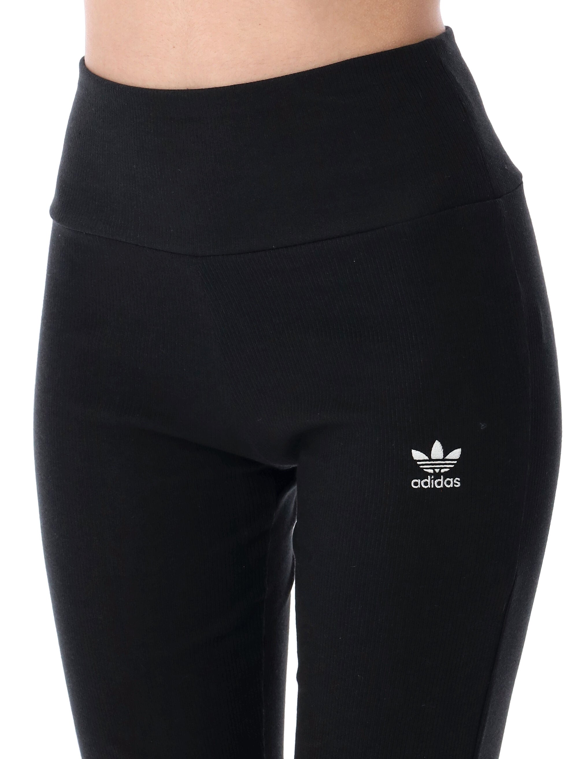ADIDAS ORIGINALS Essential Rib Flared Leggings - Size S