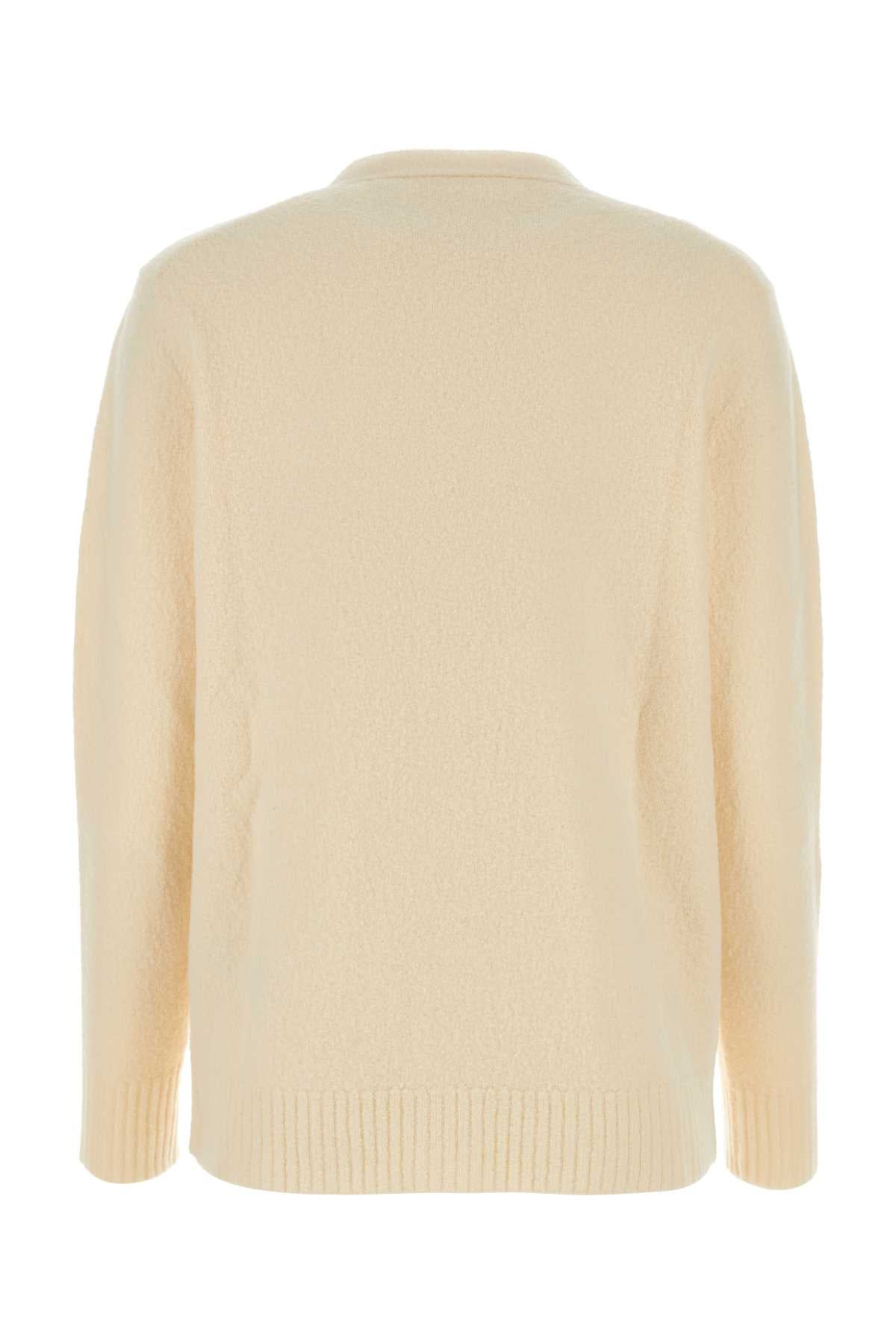 JIL SANDER Ivory Wool Cardigan - Women's Classic Layer