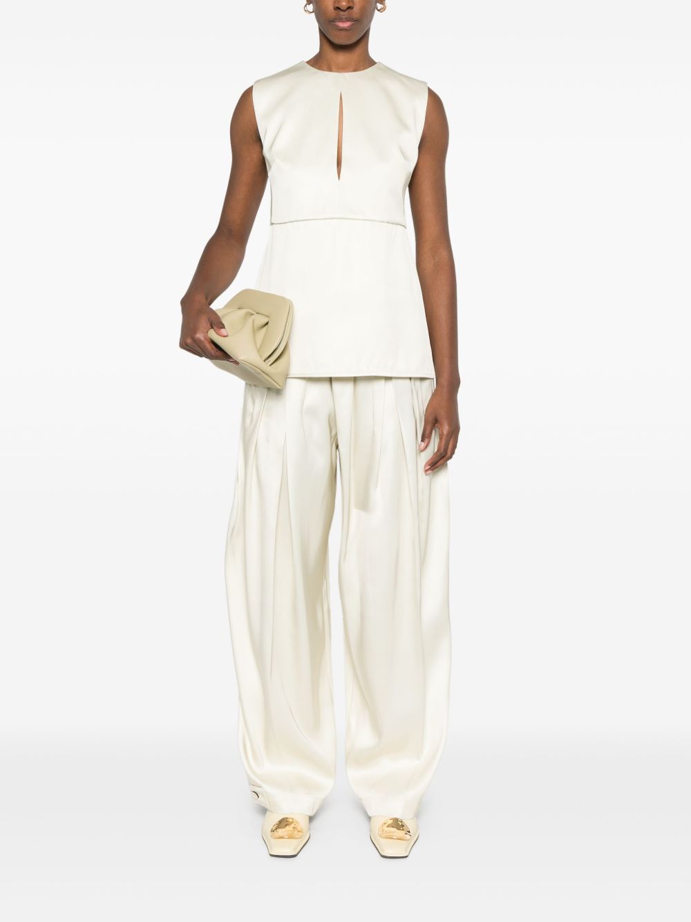 JIL SANDER Wide Leg Pants for Women - SS25 Collection