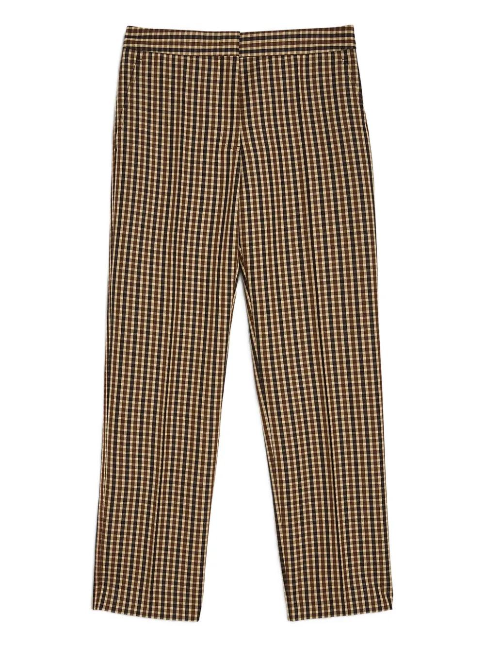 JIL SANDER Chic Plaid Trousers for Women