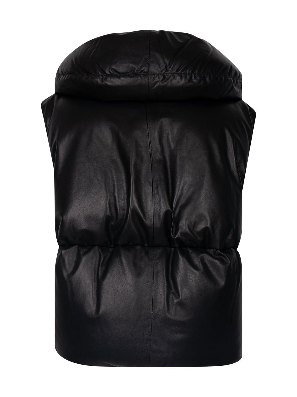 JIL SANDER Leather Padded Gilet