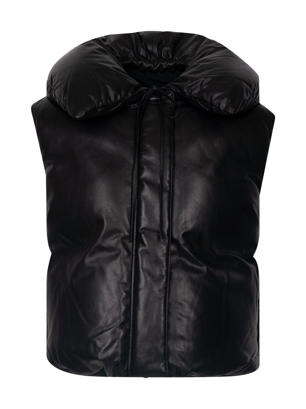 JIL SANDER Leather Padded Gilet