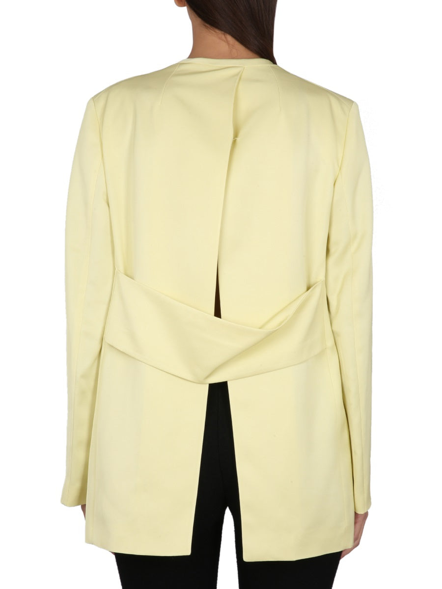 JIL SANDER V-Neck Back Slit Women's Jacket