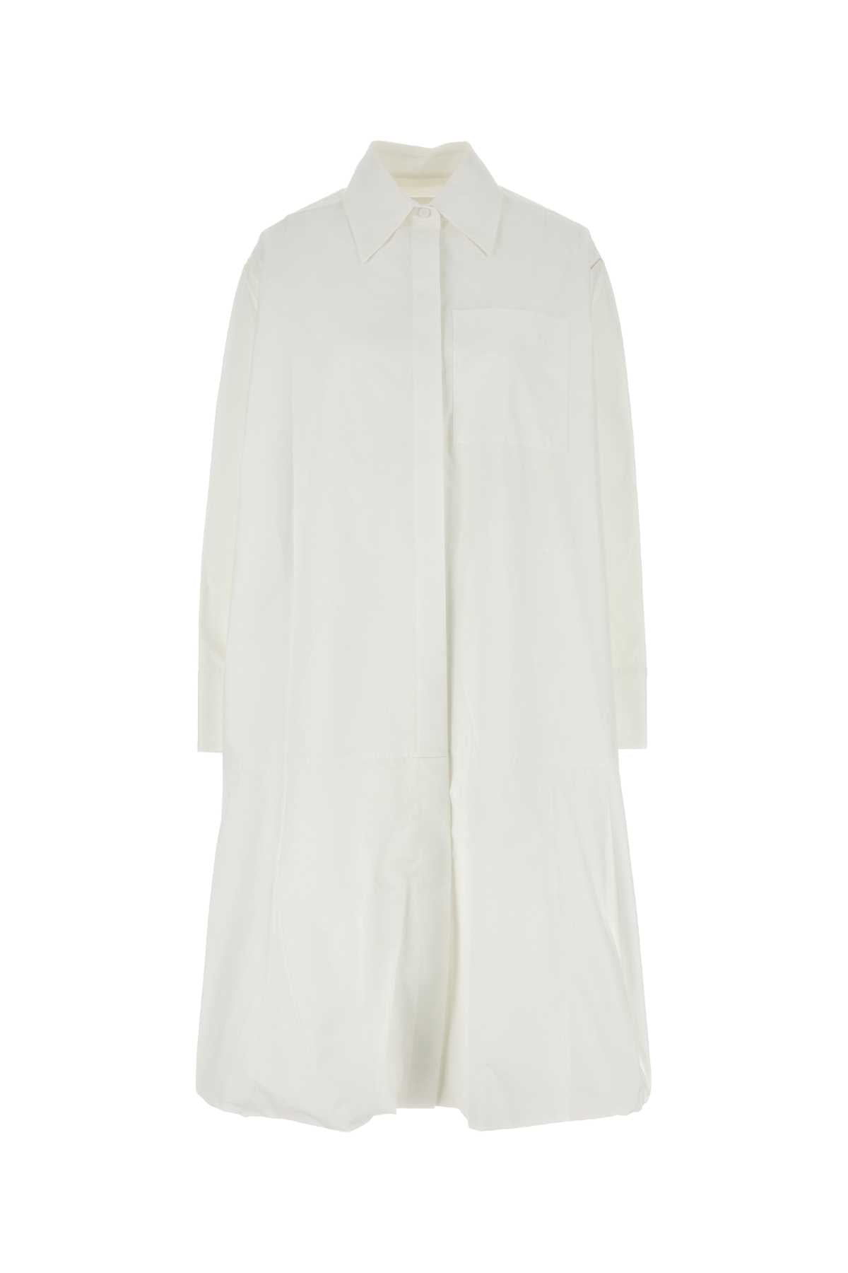 JIL SANDER Classic Poplin Shirt Dress - Women's Mini Fit